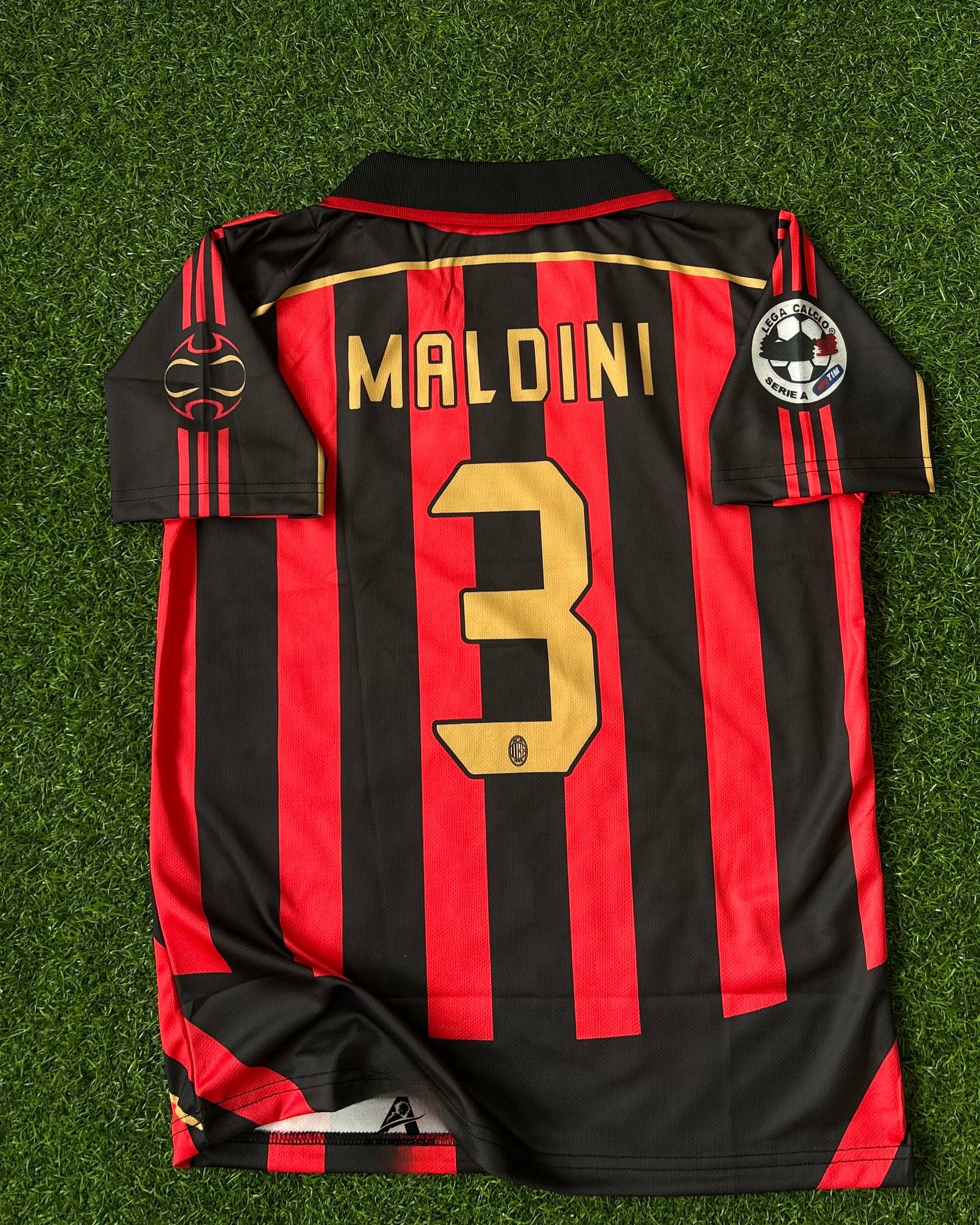 AC MILAN 2006-07 HOME JERSEY, HALF SLEEVE POLO  EMBROIDERY