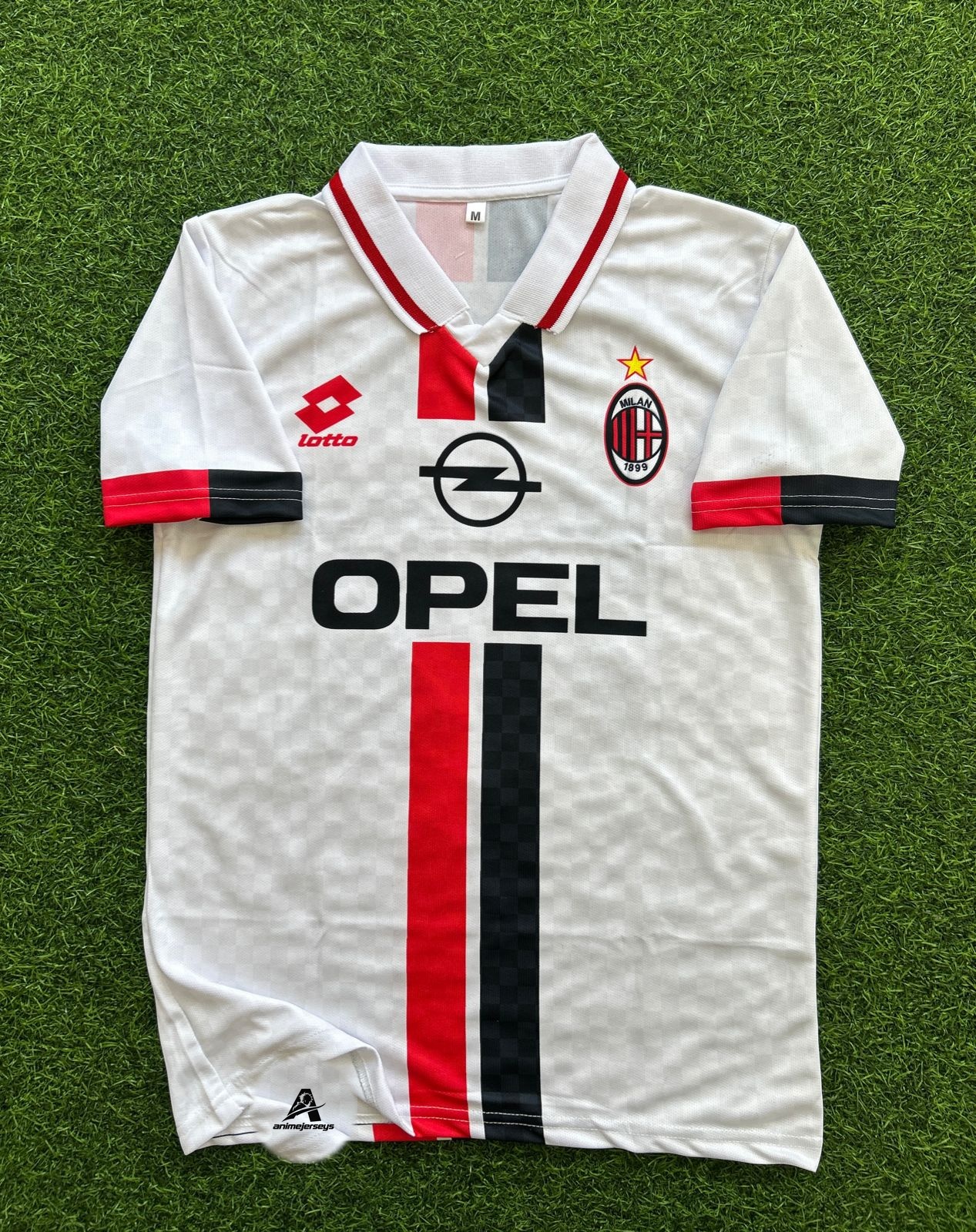 AC MILAN 1995-96 AWAY KIT, HALFSLEEVE POLO SUBLIMATION