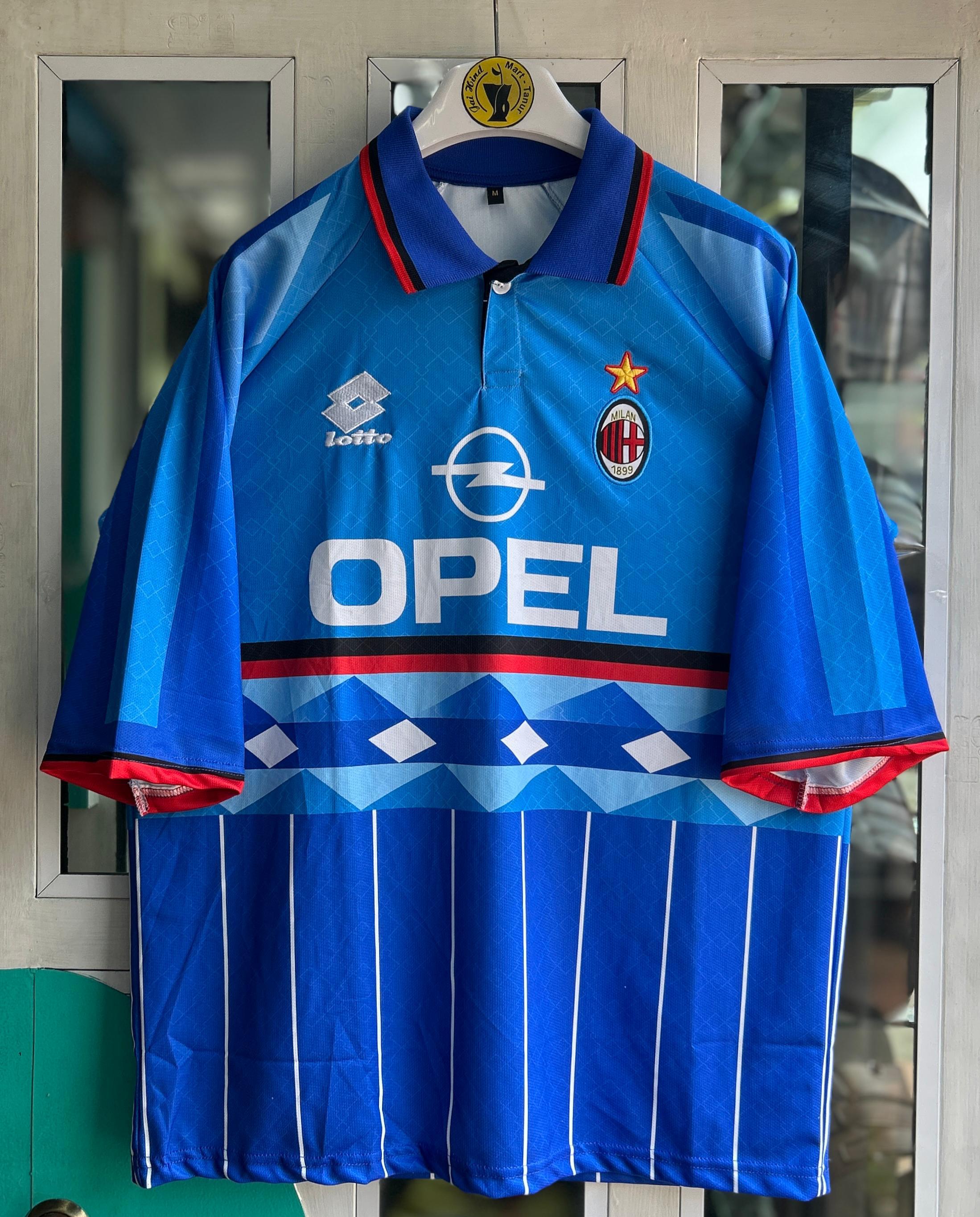 AC Milan 1995–96 Fourth Kit Maldini Five-Sleeve Embroidered Polo