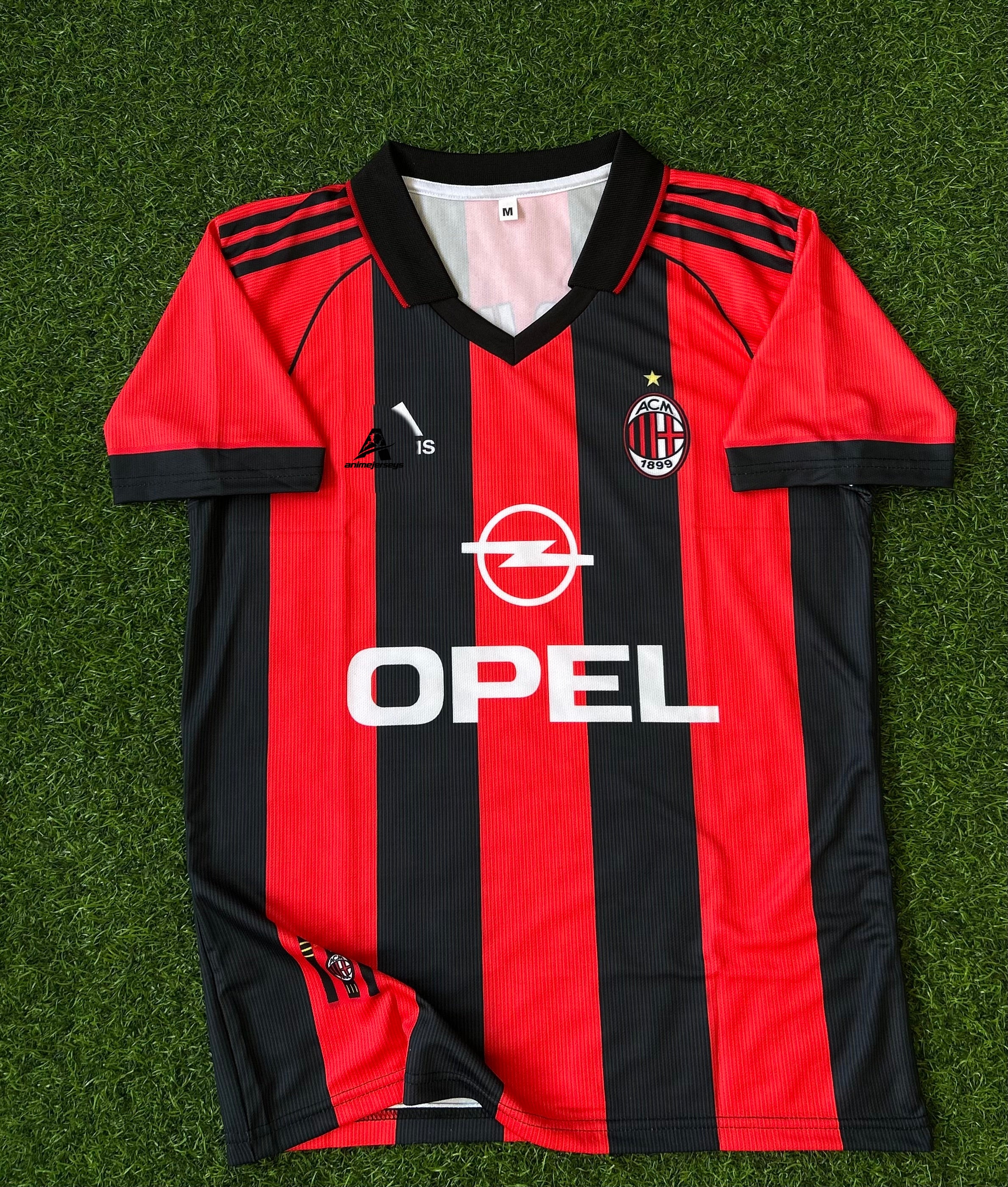 AC MILAN 1998-99 HOME JERSEY, HALF SLEEVE POLO  SUBLIMATION