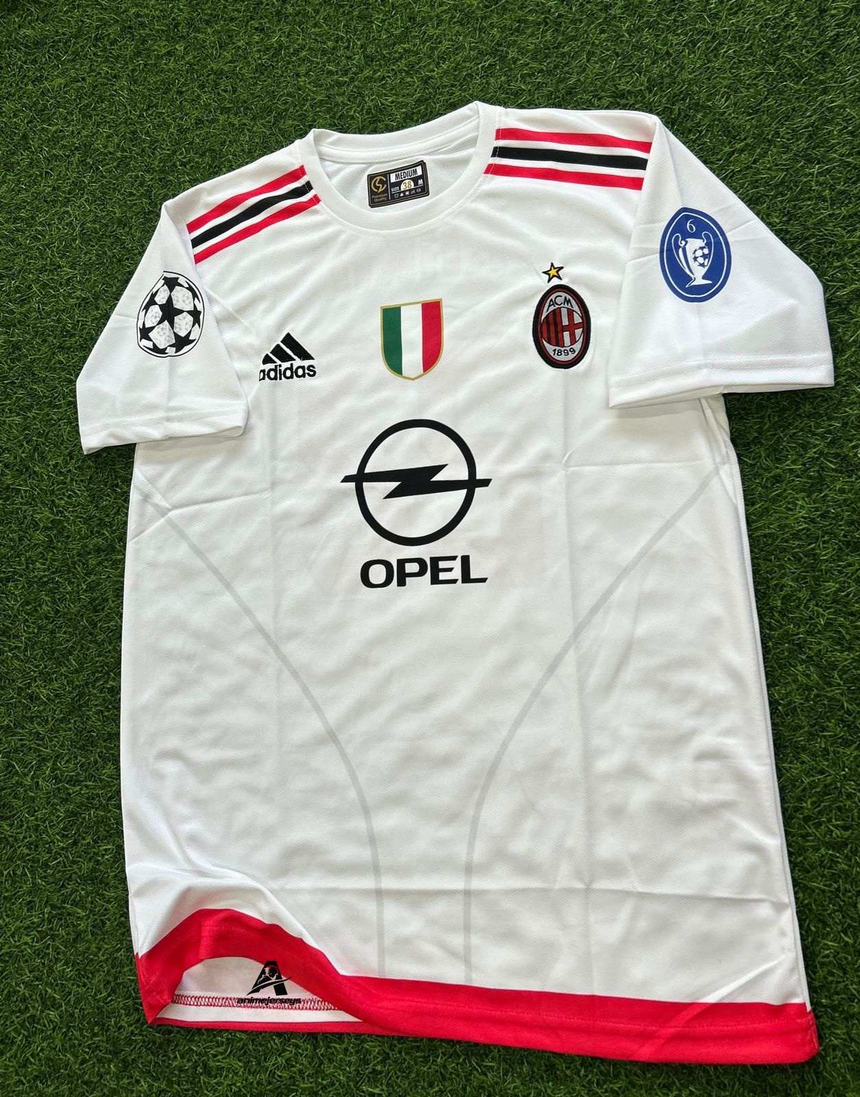 AC MILAN 2002-03 AWAY KIT, HALFSLEEVE EMBROIDERY