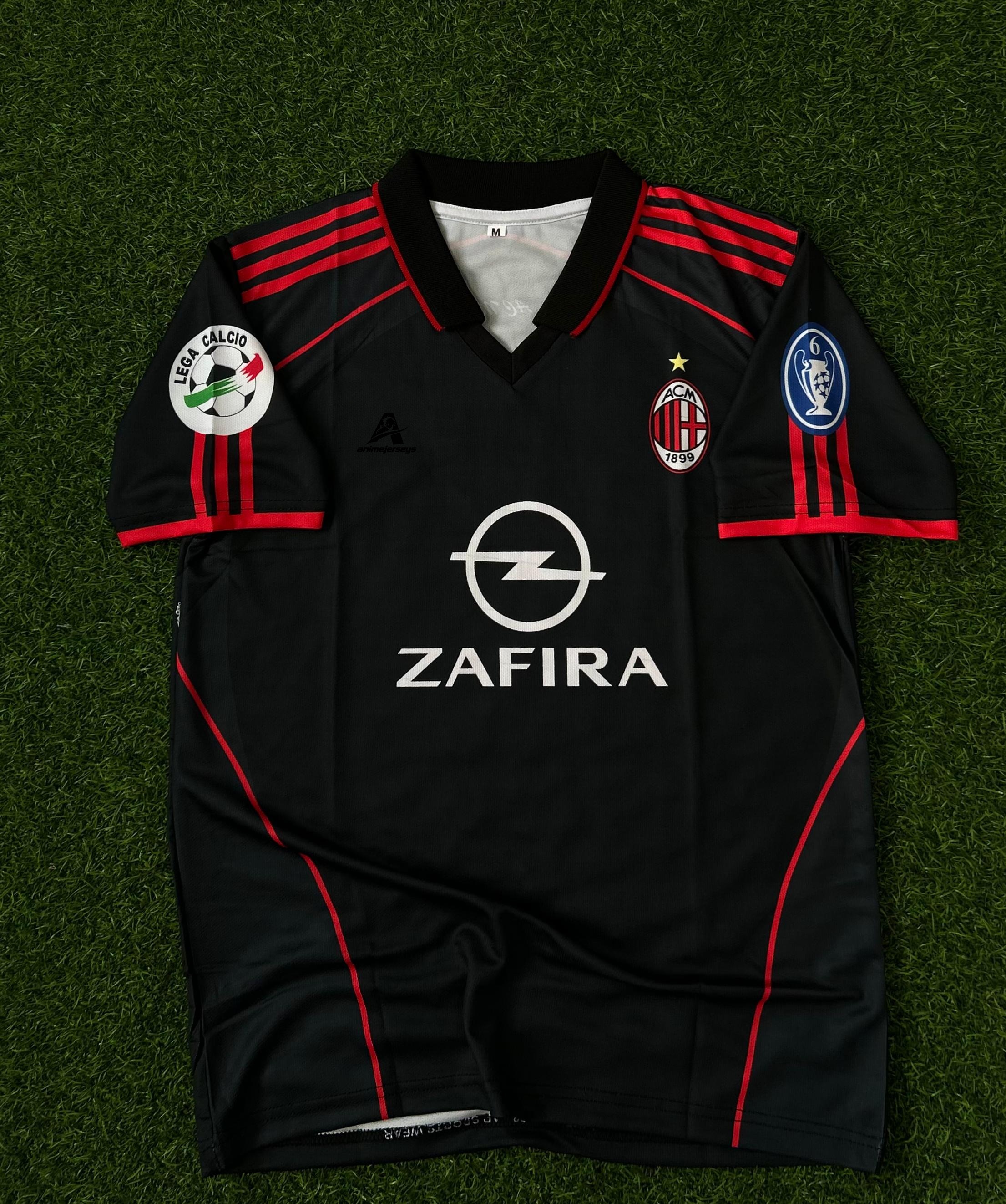 AC MILAN 2005-06 SEASON THIRD KIT .HALFSLEEVE SUBLIMATION POLO