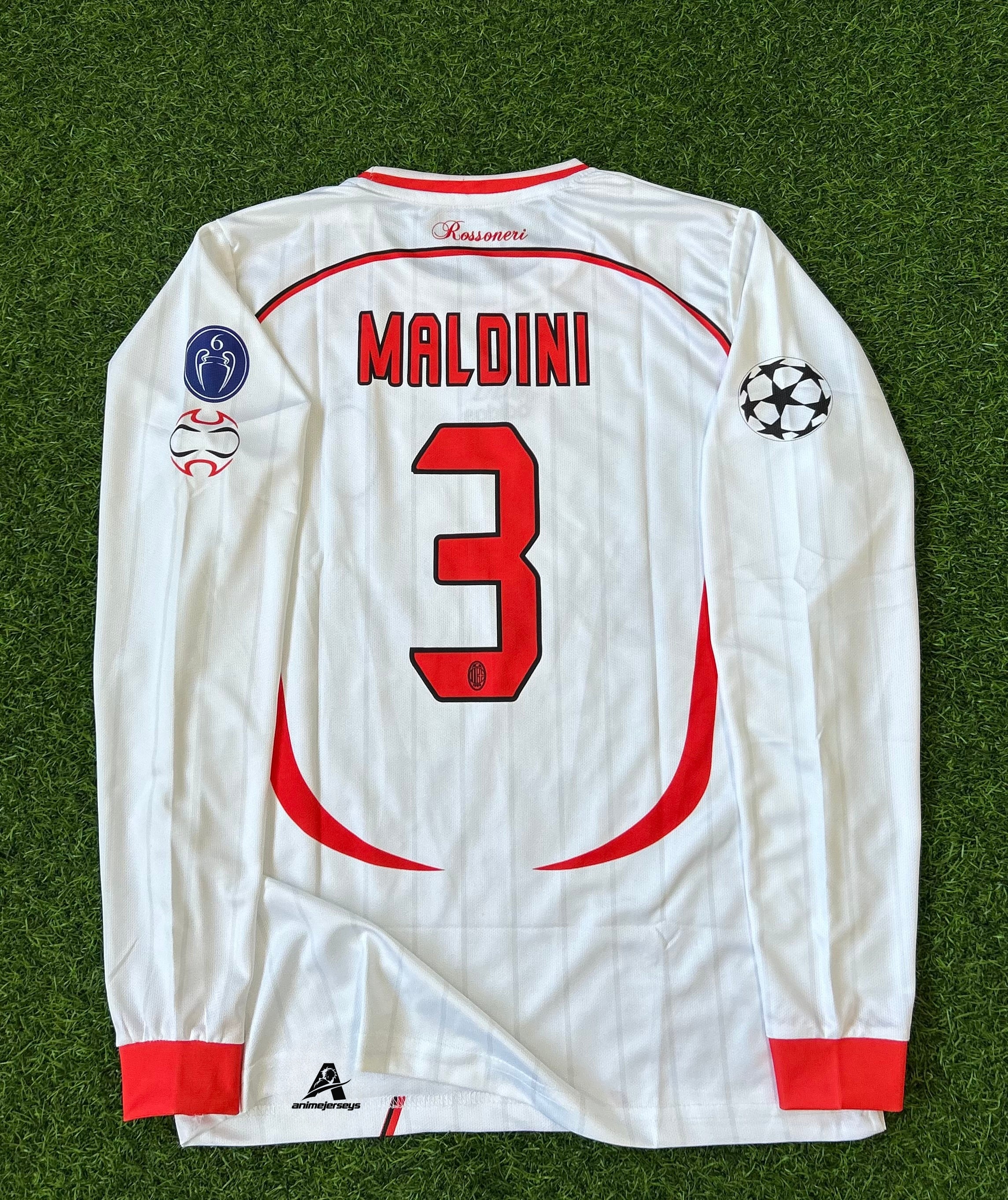 AC MILAN 2006-07 AWAY KIT, FULL SLEEVE EMBROIDERY
