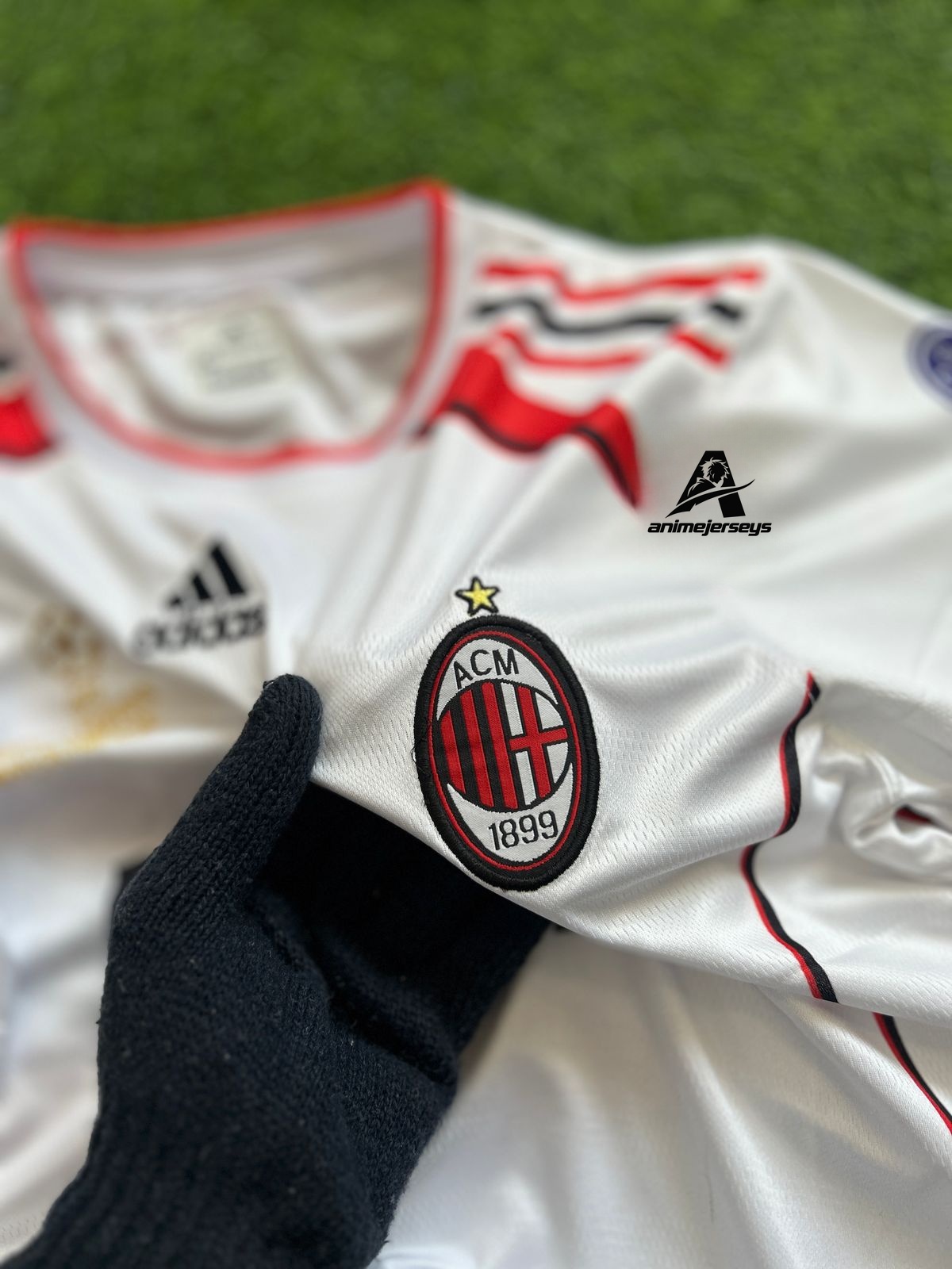 AC MILAN 2006-07 AWAY KIT, HALFSLEEVE EMBROIDERY