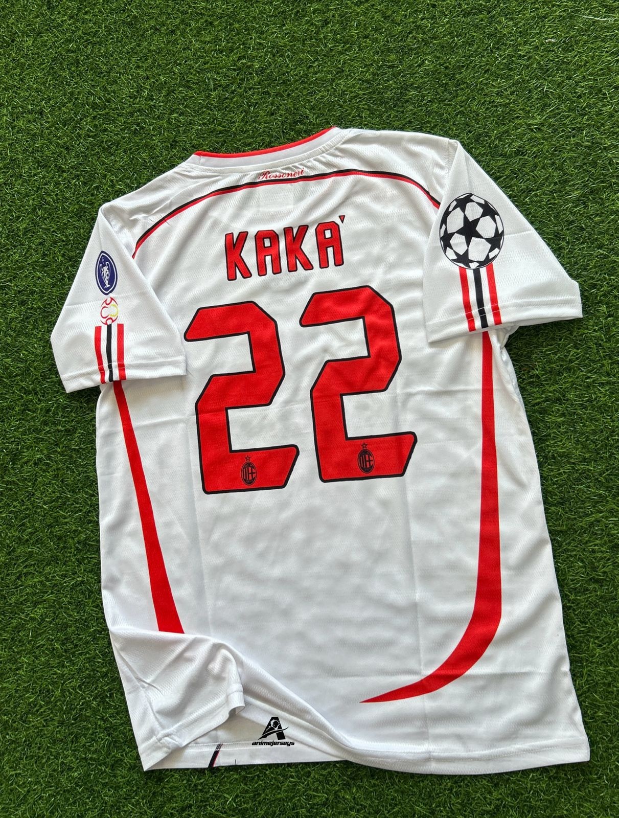AC MILAN 2006-07 AWAY KIT, HALFSLEEVE EMBROIDERY