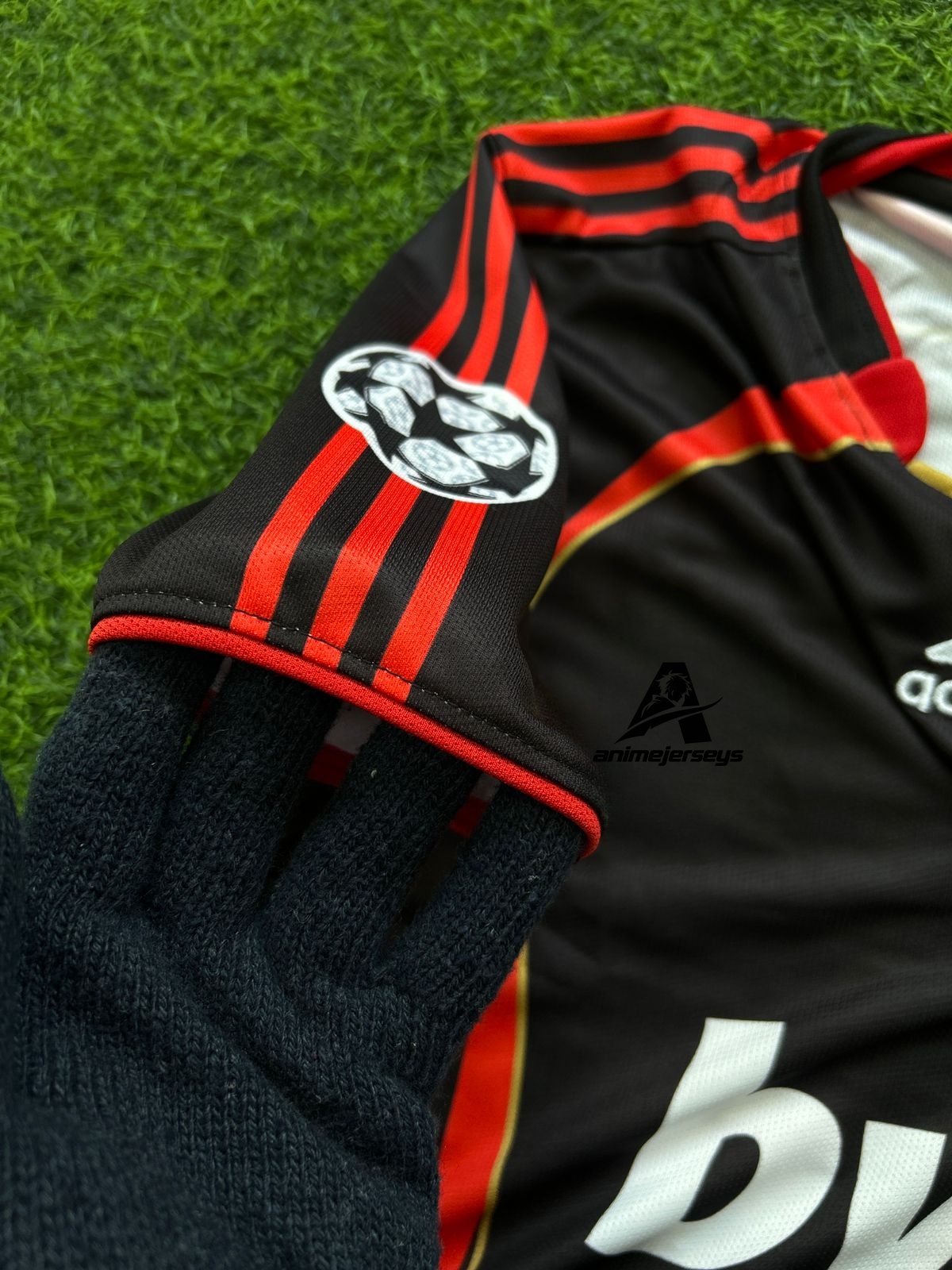 AC MILAN 2006-07 THIRD KIT, HALFSLEEVE POLO EMBROIDERY