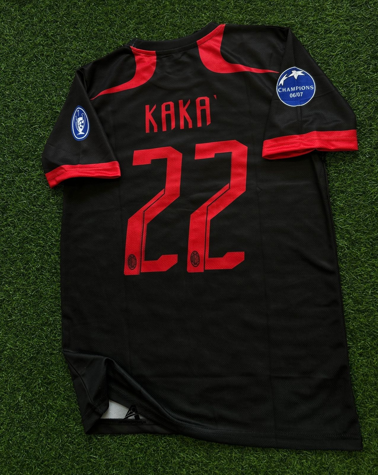 AC MILAN 2007-08 RETRO KIT, HALFSLEEVE SUBLIMATION