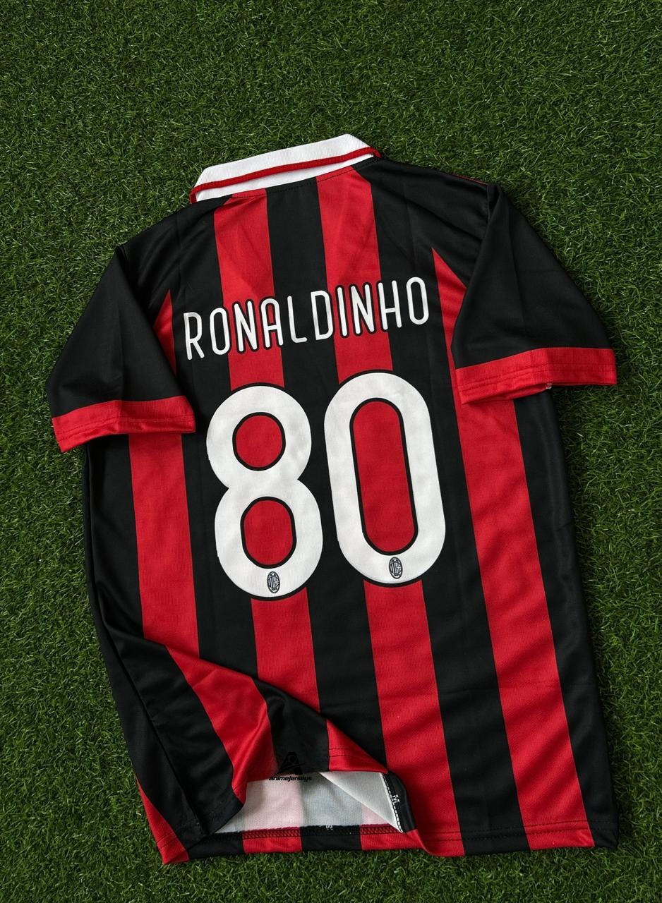 AC MILAN 2008-09 SEASON HOME KIT. HALFSLEEVE POLO SUBLIMATION