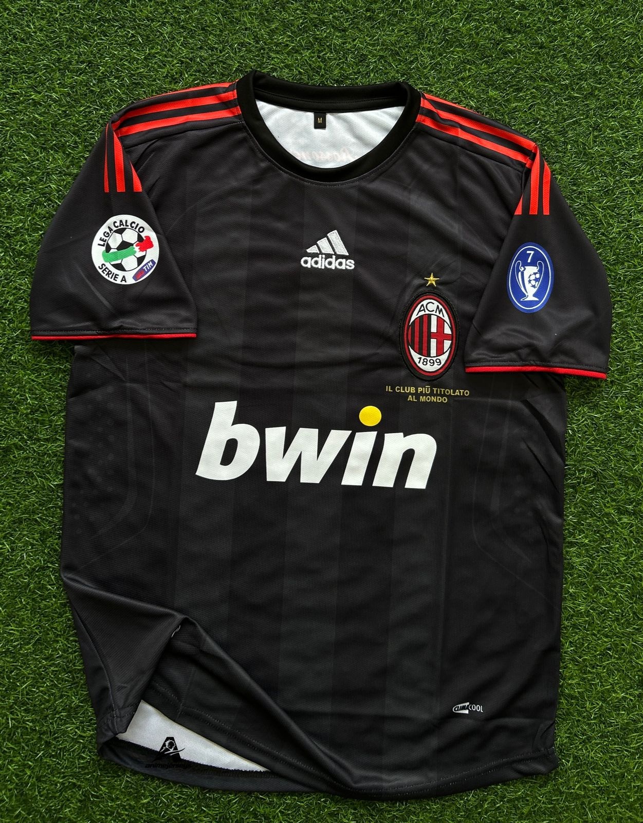 AC MILAN 2009-10 THIRD KIT, HALFSLEEVE EMBROIDERY