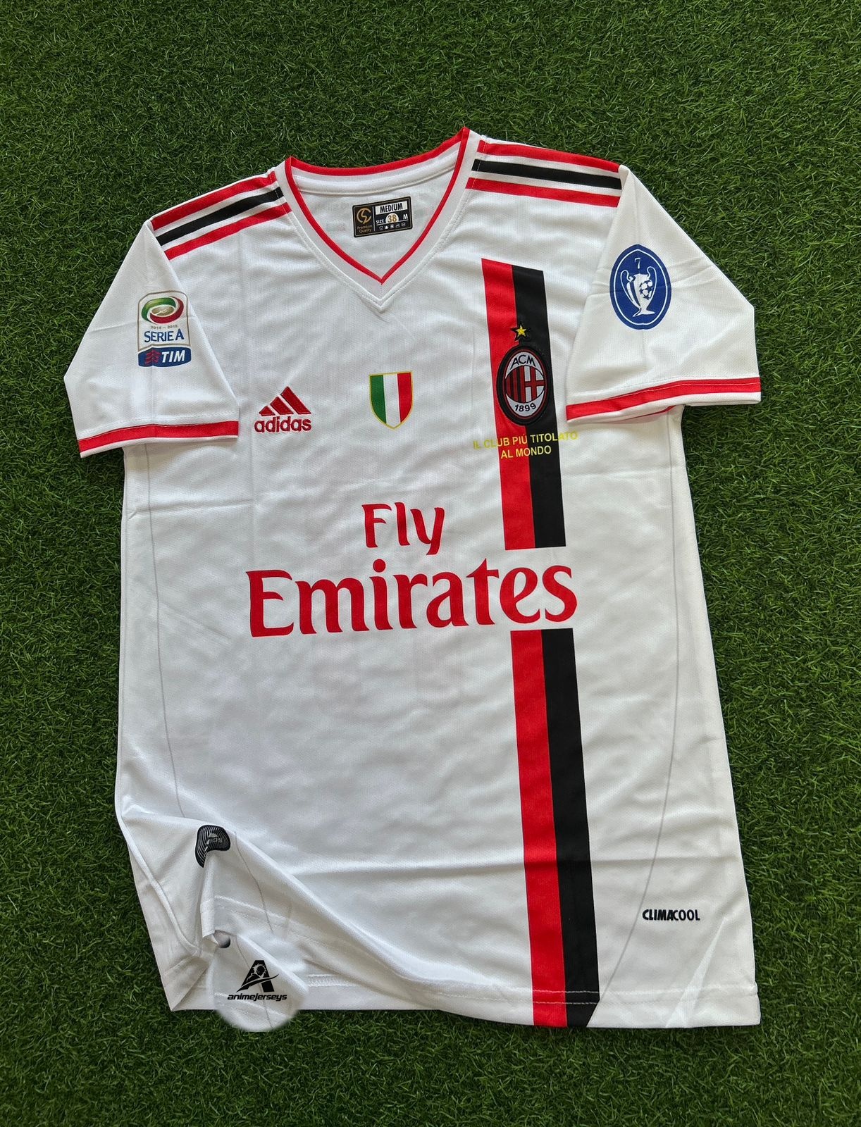 AC MILAN 2011-12 AWAY KIT, HALFSLEEVE EMBROIDERY