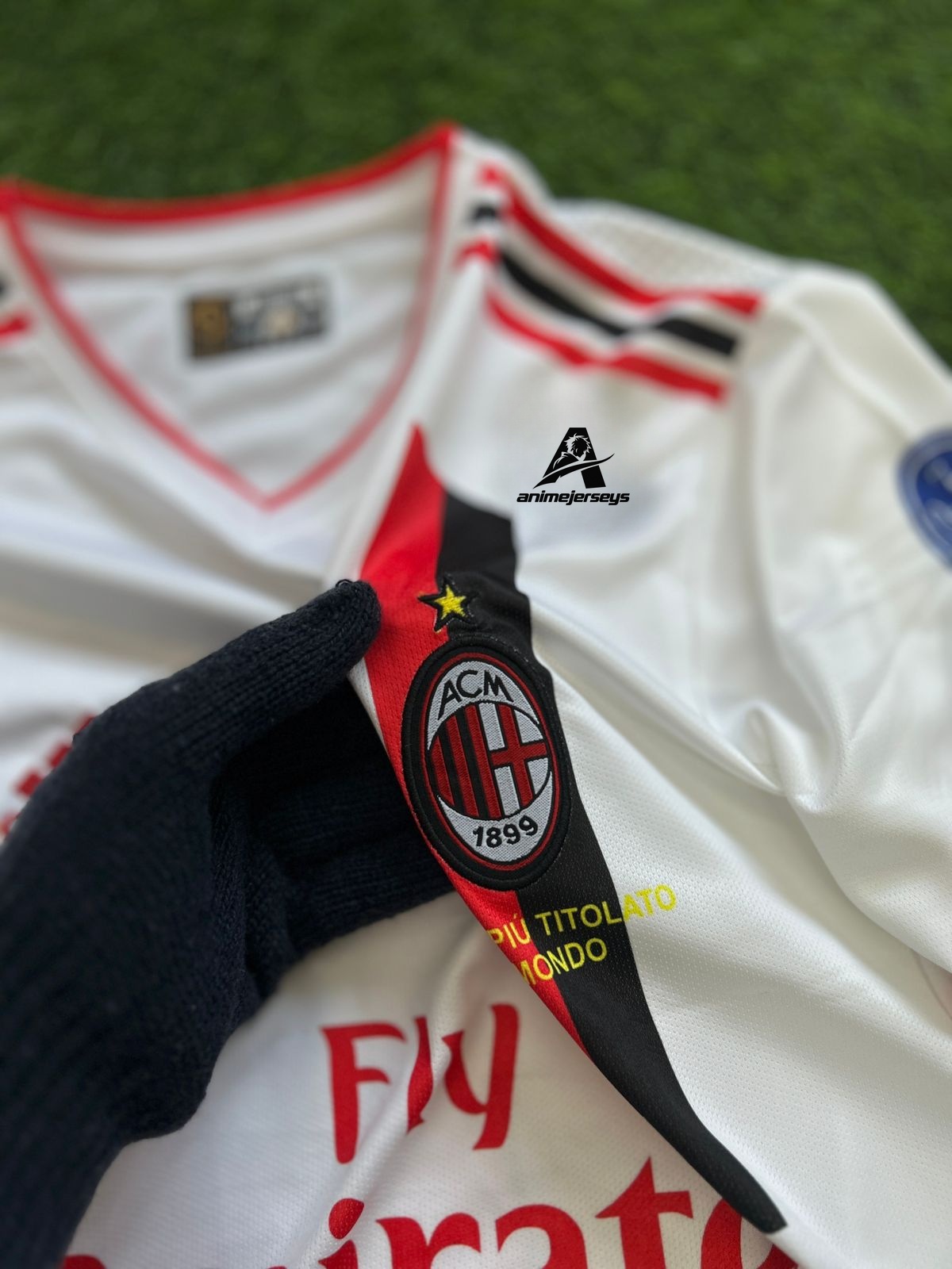 AC MILAN 2011-12 AWAY KIT, HALFSLEEVE EMBROIDERY