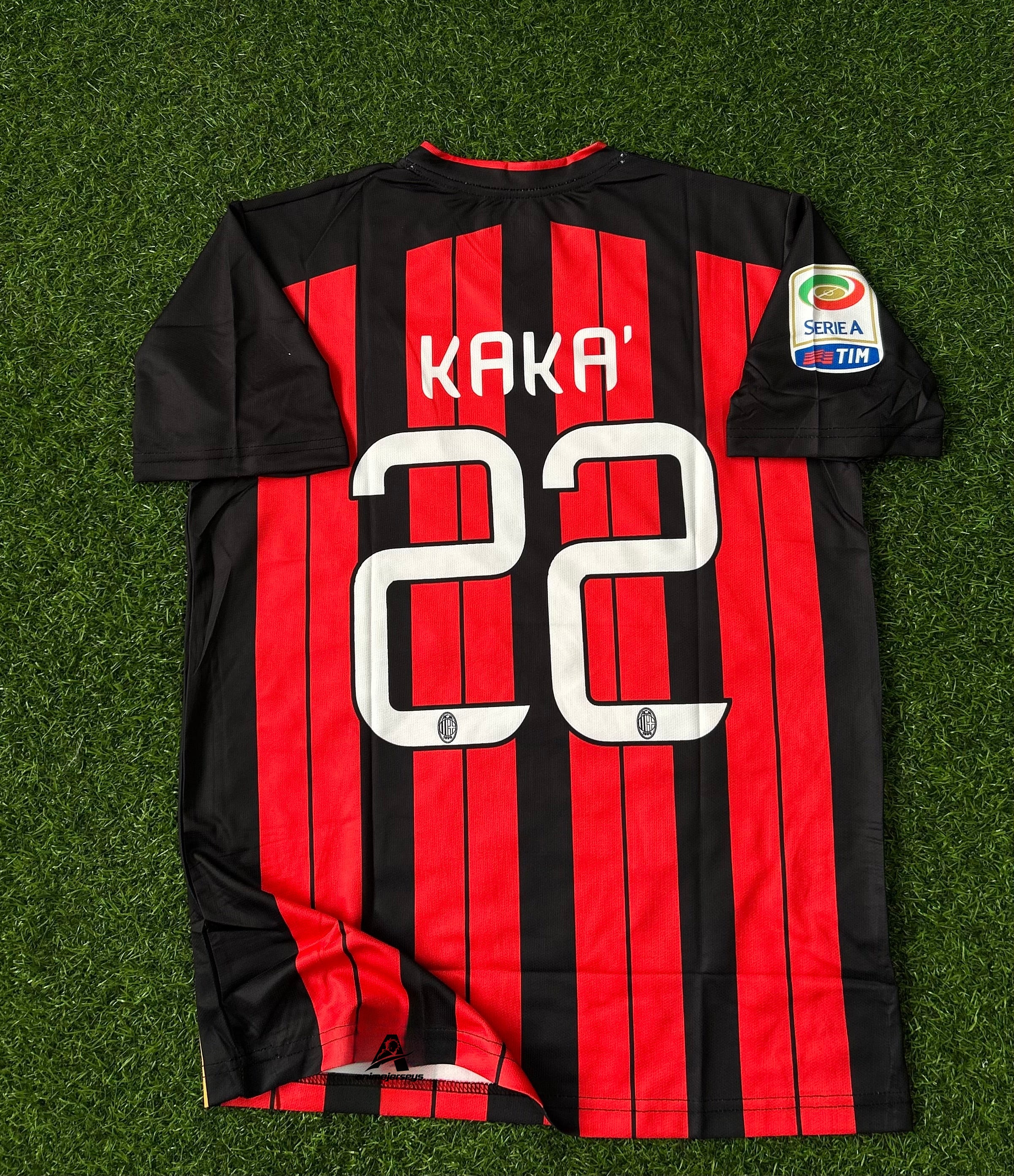 AC MILAN 2013-14 HOME KIT, HALF SLEEVE EMBROIDERY