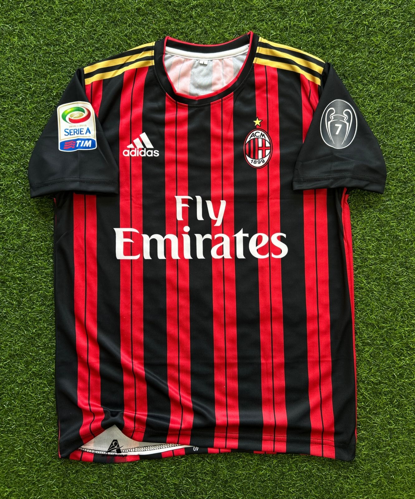 AC MILAN 2013-14 HOME KIT, HALFSLEEVE SUBLIMATION