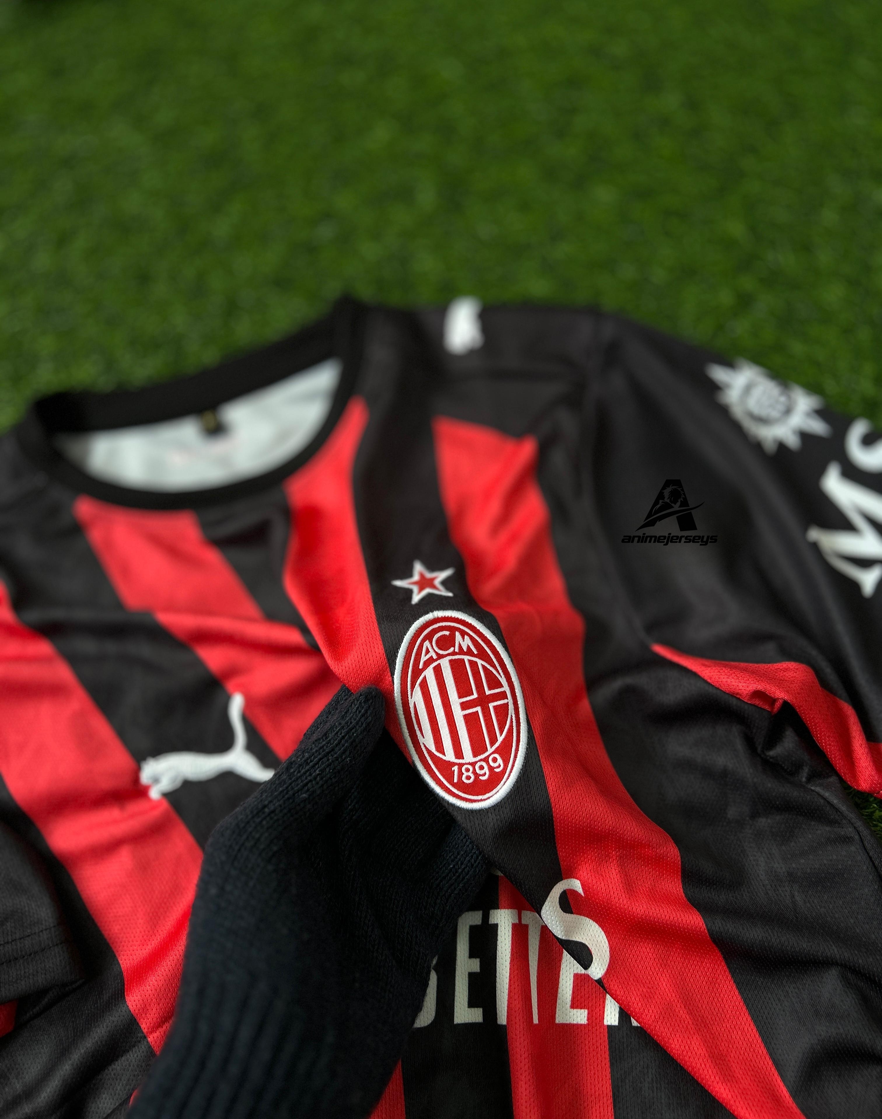 AC MILAN 2025-26 SEASON HOME KIT . HALFSLEEVE EMBROIDERY