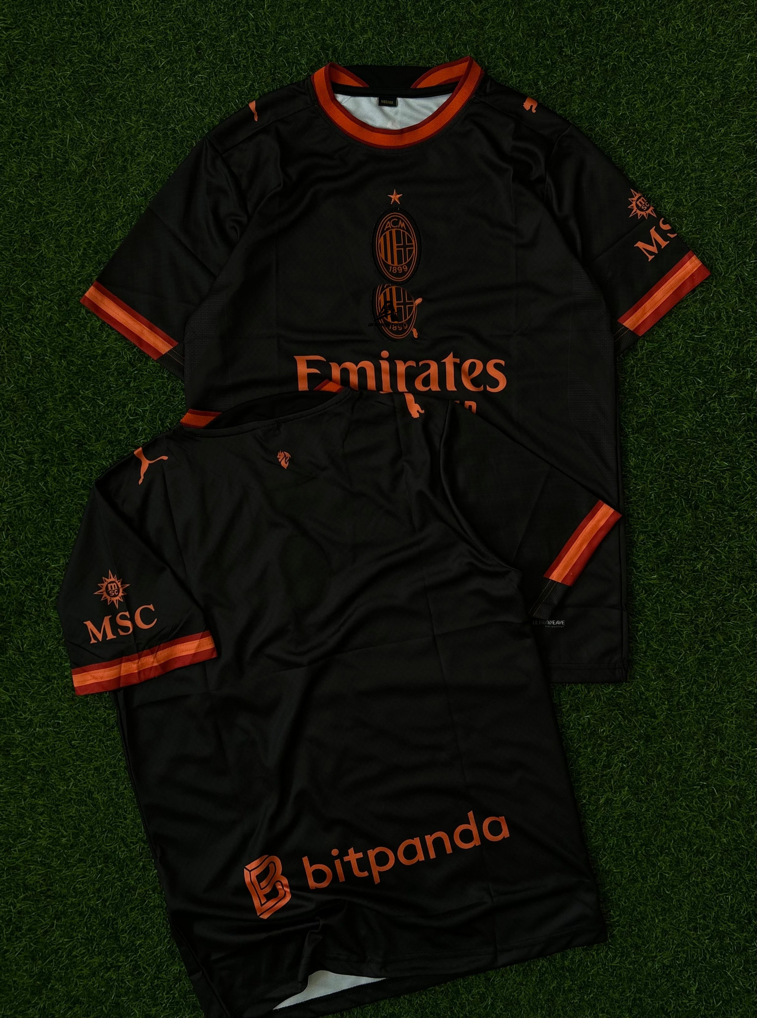 AC MILAN 2026-27 SEASON THIRD JERSEY, HALF SLEEVE EMBROIDERY