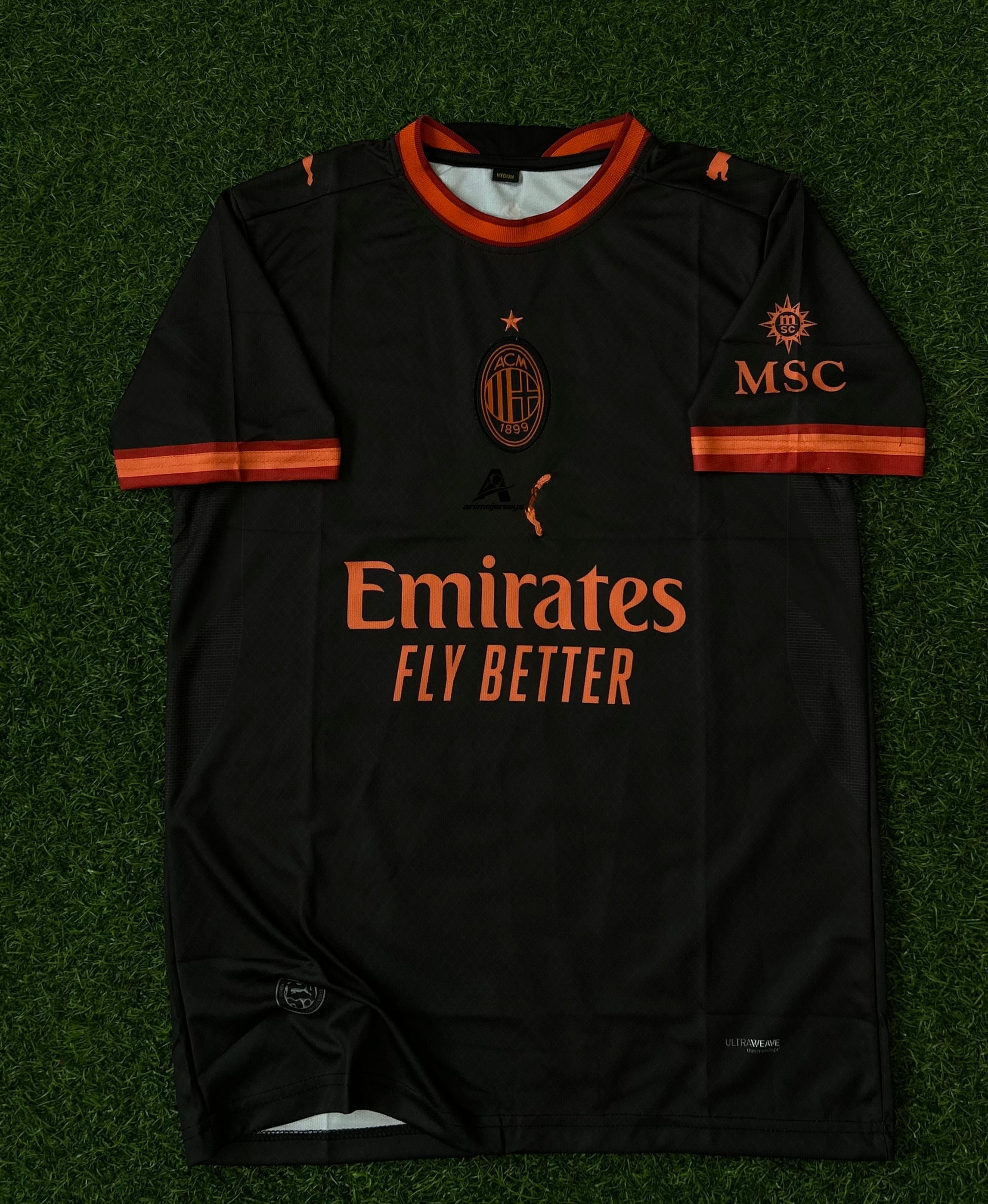 AC MILAN 2026-27 SEASON THIRD JERSEY, HALF SLEEVE EMBROIDERY