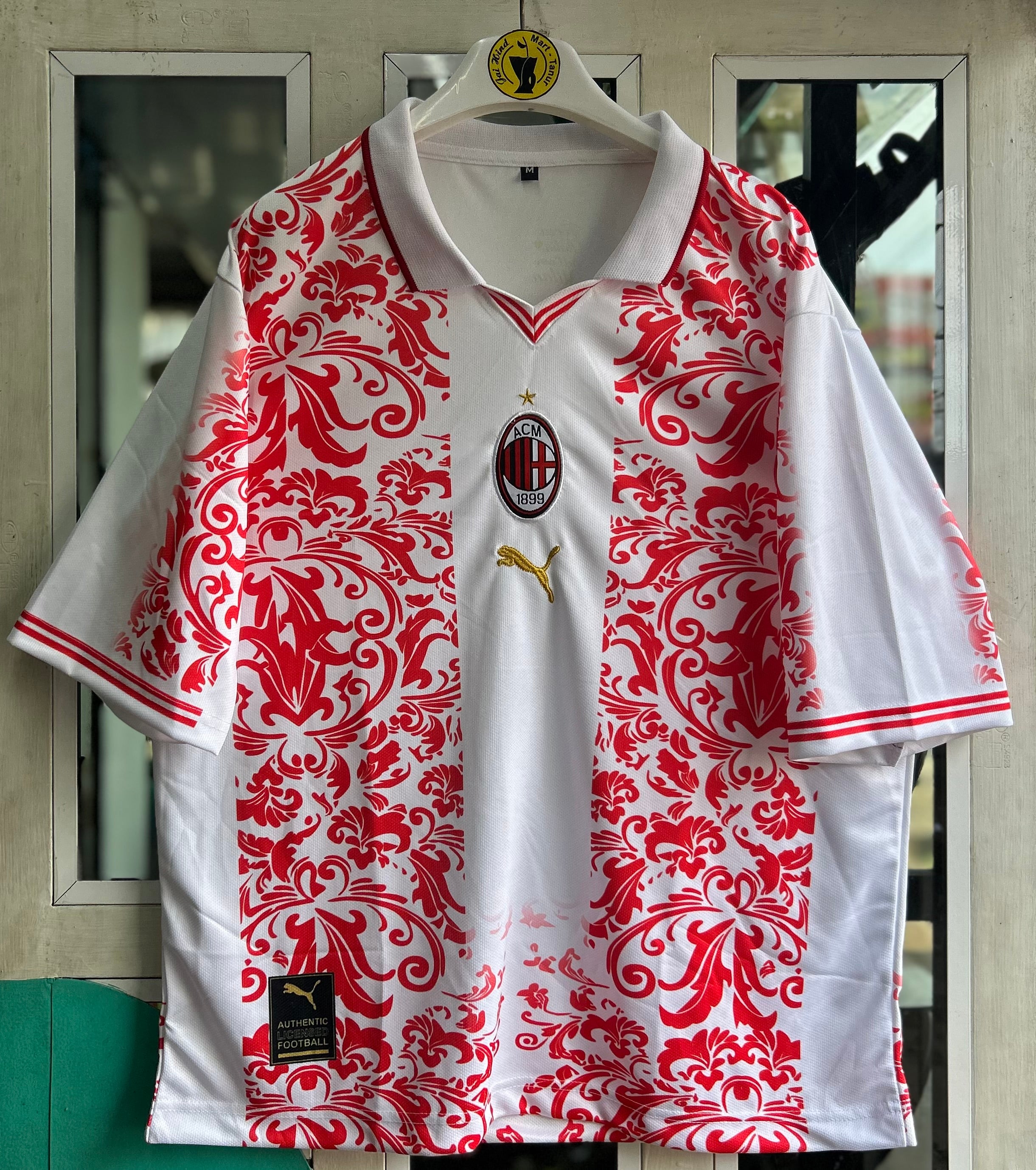 AC MILAN SPECIAL EDITION JERSEY, FIVE SLEEVE  POLO  EMBROIDERY