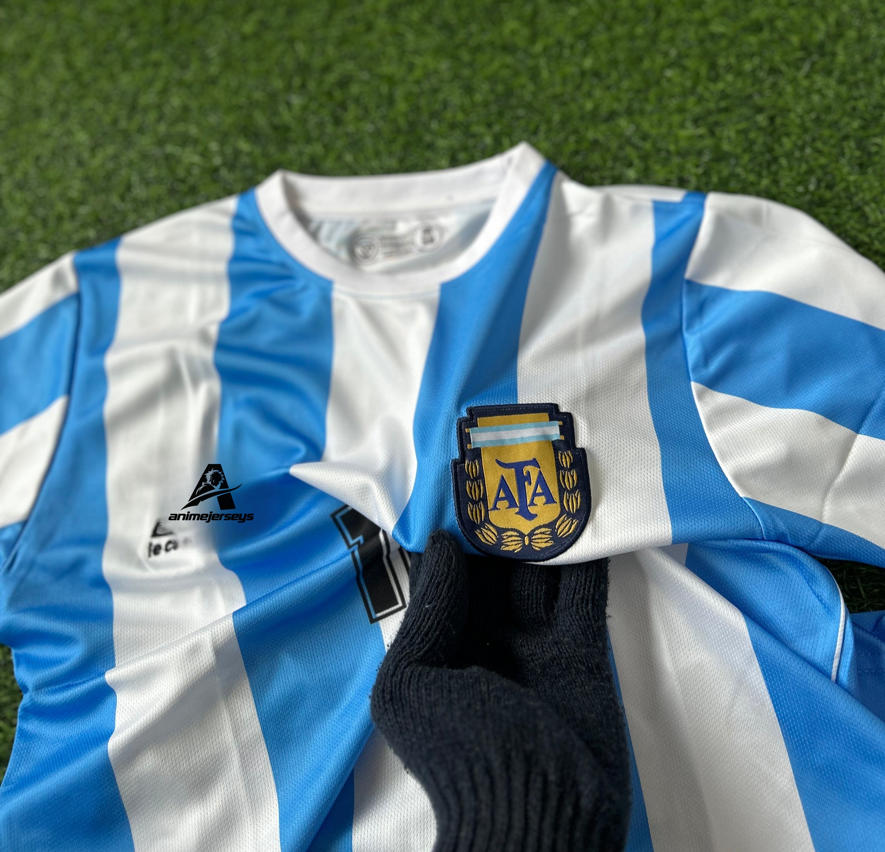 ARGENTINA 1986 HOME KIT, HALF SLEEVE EMBROIDERY