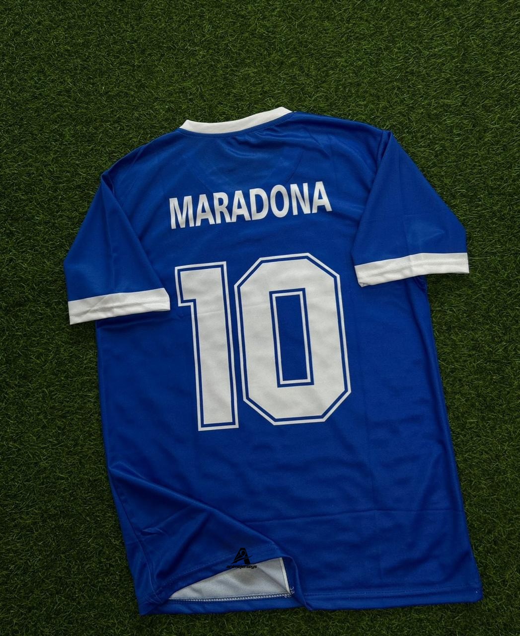 ARGENTINA 1986 WORLD CUP AWAY KIT. HALFSLEEVE SUBLIMATION