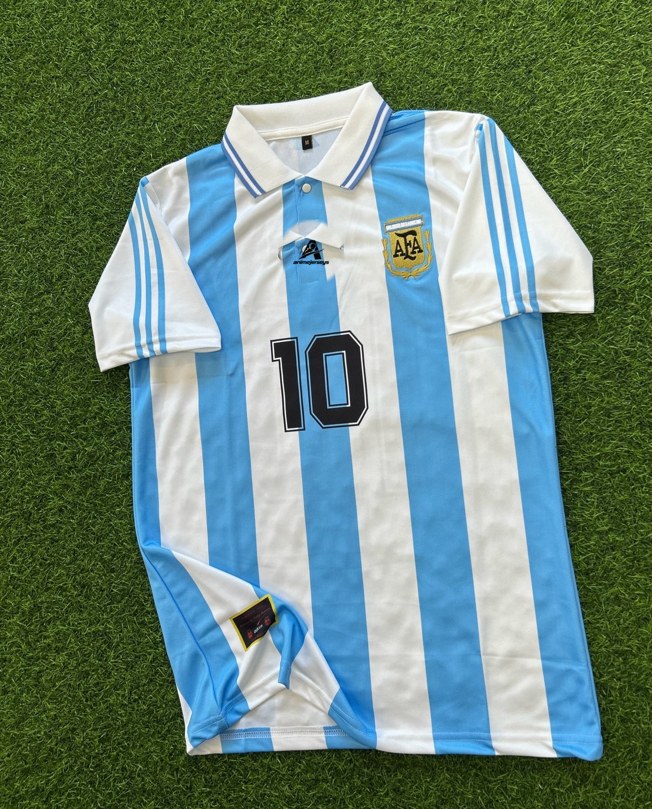 ARGENTINA 1994 HOME KIT, HALFSLEEVE POLO EMBROIDERY