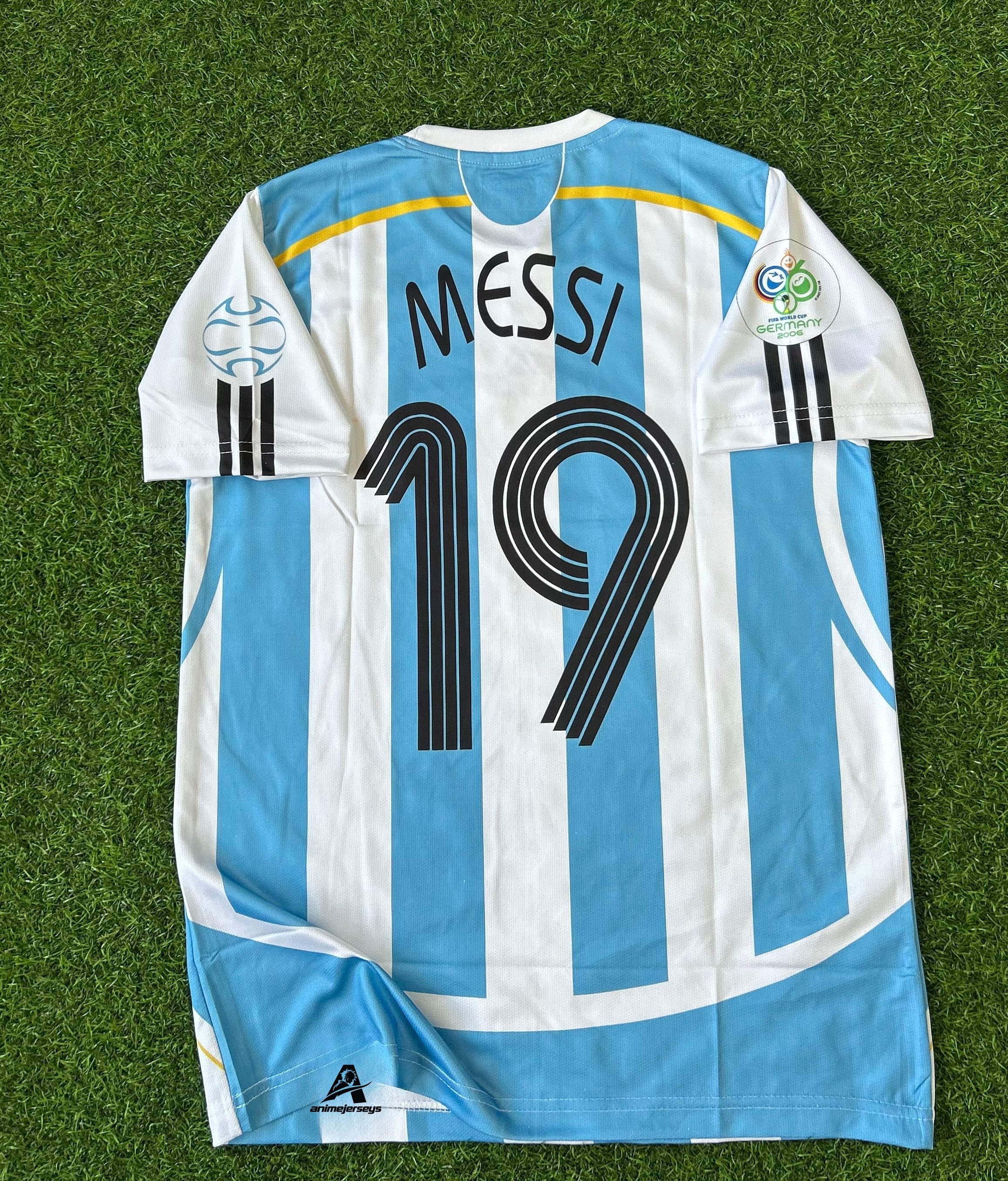 ARGENTINA 2006 HOME JERSEY, HALF SLEEVE EMBROIDERY