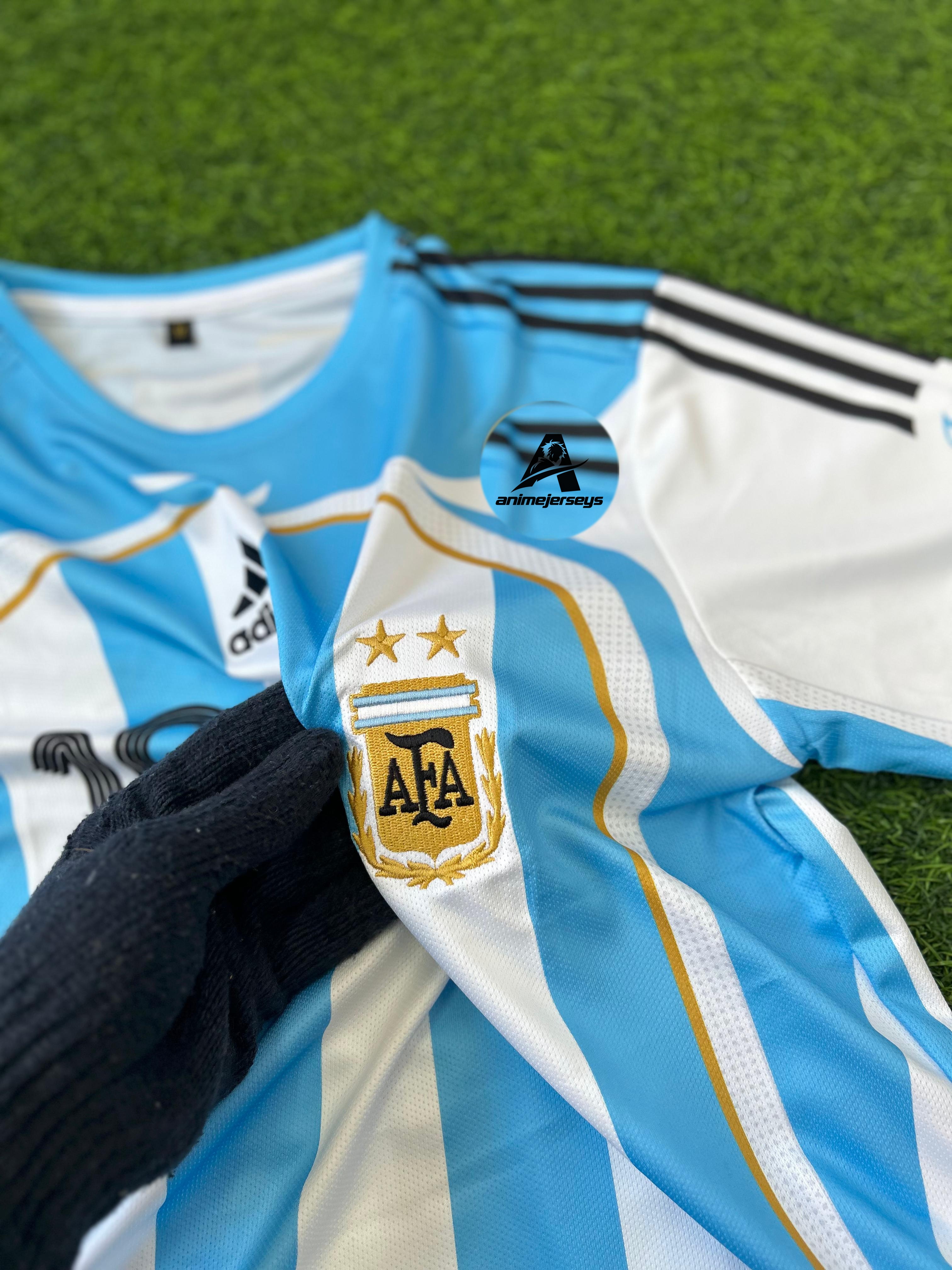 ARGENTINA 2006 WORLDCUP HOME KIT.HALFSLEEVE EMBROIDERY