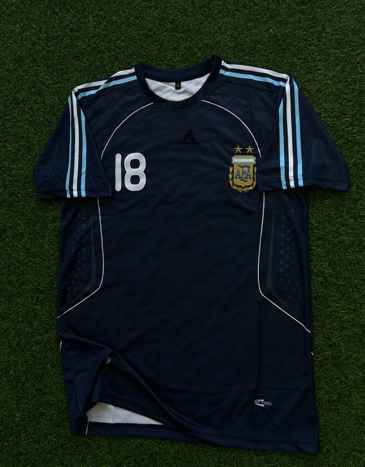 ARGENTINA 2008 AWAY KIT, HALFSLEEVE EMBROIDERY