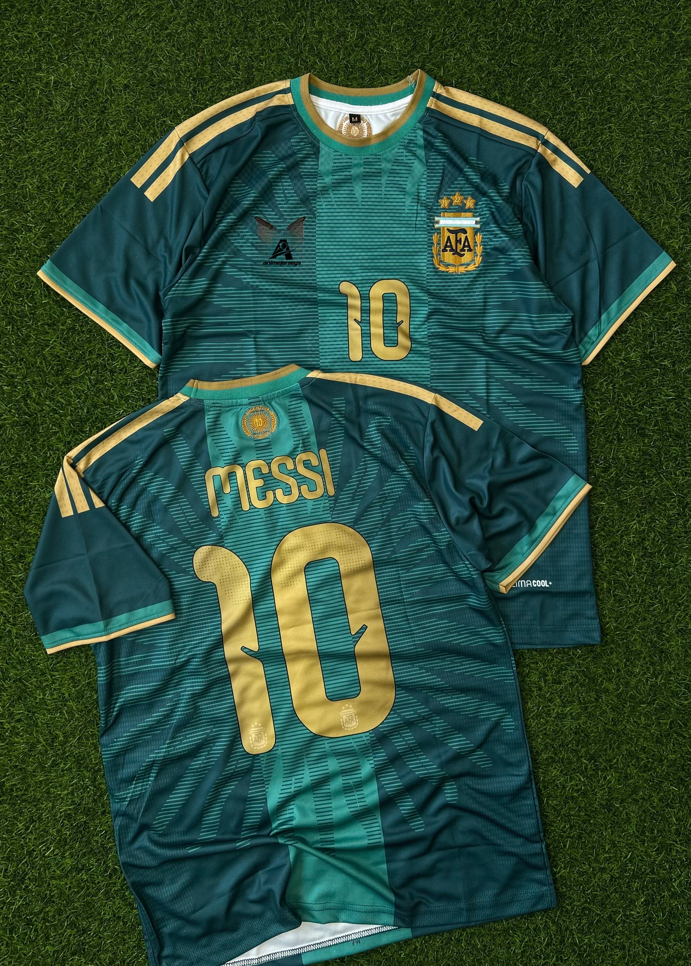 ARGENTINA 2026 MESSI ‘ FAREWELL’ GREEN JERSEY, HALF SLEEVE EMBROIDERY