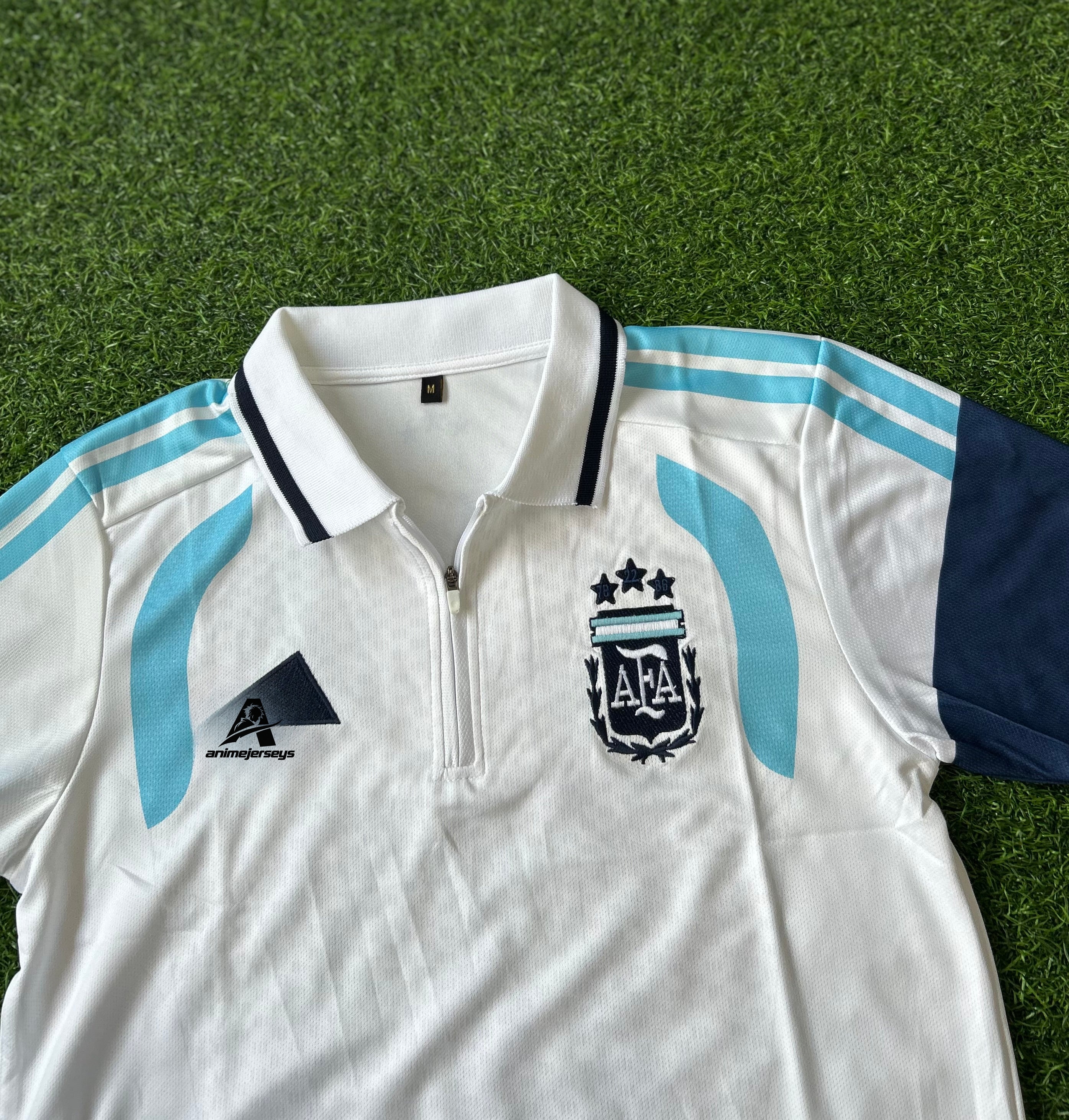 ARGENTINA 2026 TRIO TRAINING JERSEY, POLO HALF SLEEVE EMBROIDERY