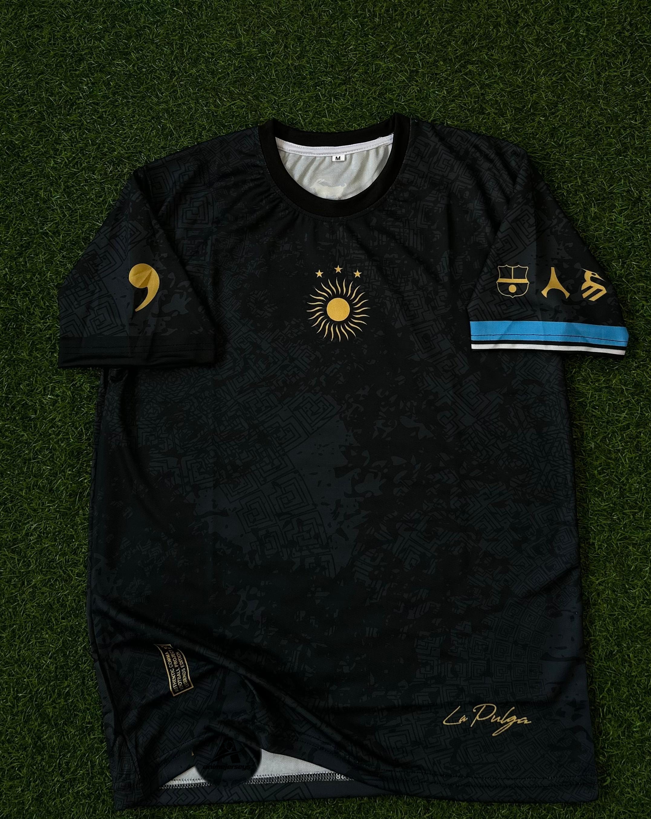 ARGENTINA 'GOAT' SPECIAL EDITION,MESSI TRIBUTE JERSEY. HALFSLEEVE SUBLIMATION