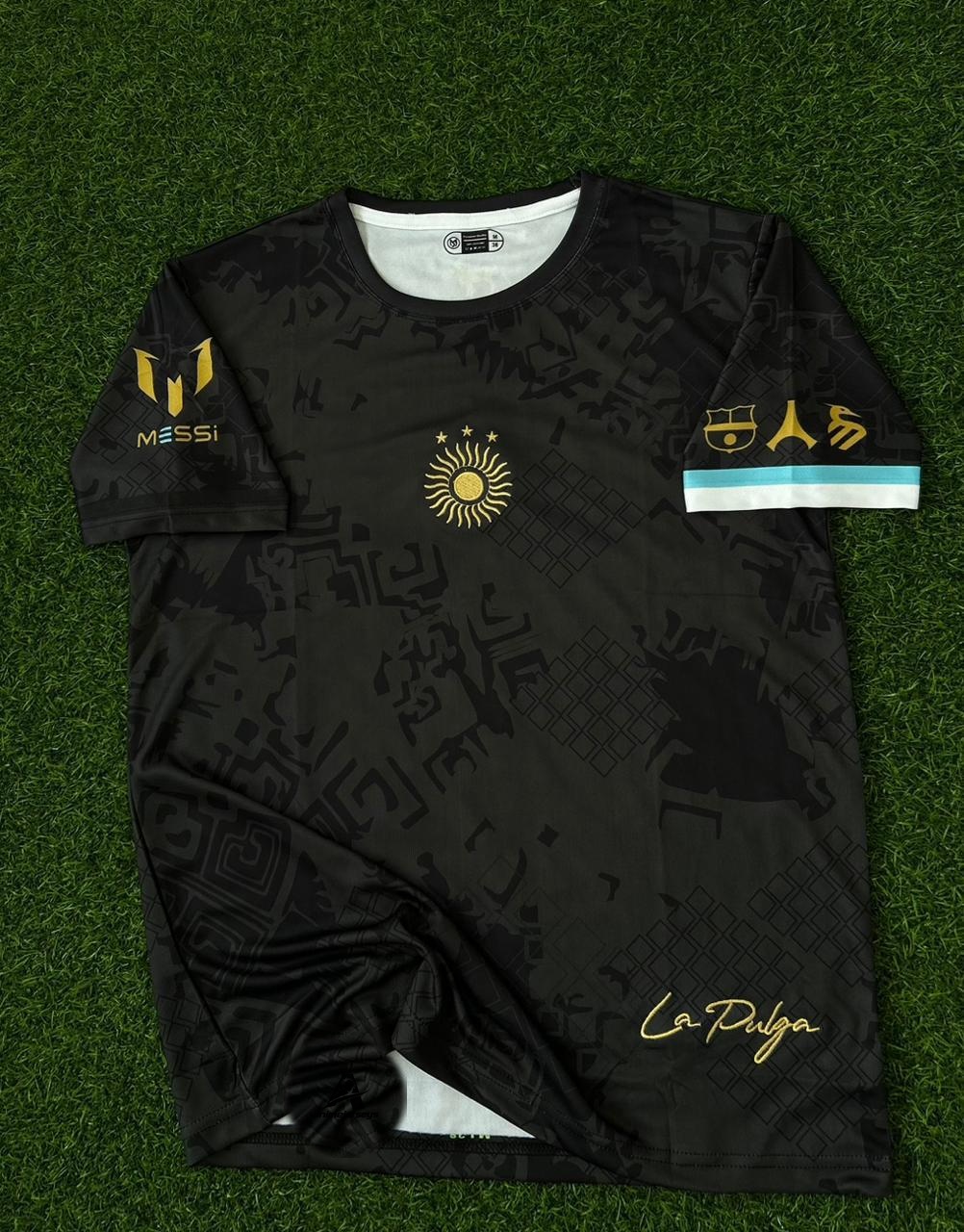ARGENTINA MESSI GOAT VERSION, SPECIAL KIT. HALFSLEEVE EMBROIDERY