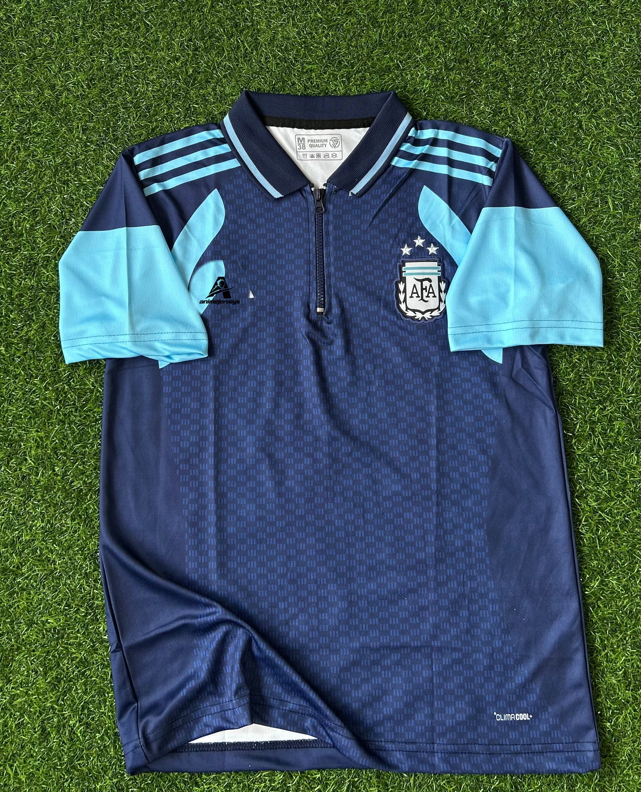 ARGENTINA 2026 TIRO ZIPPER POLO, HALF SLEEVE POLO EMBROIDERY