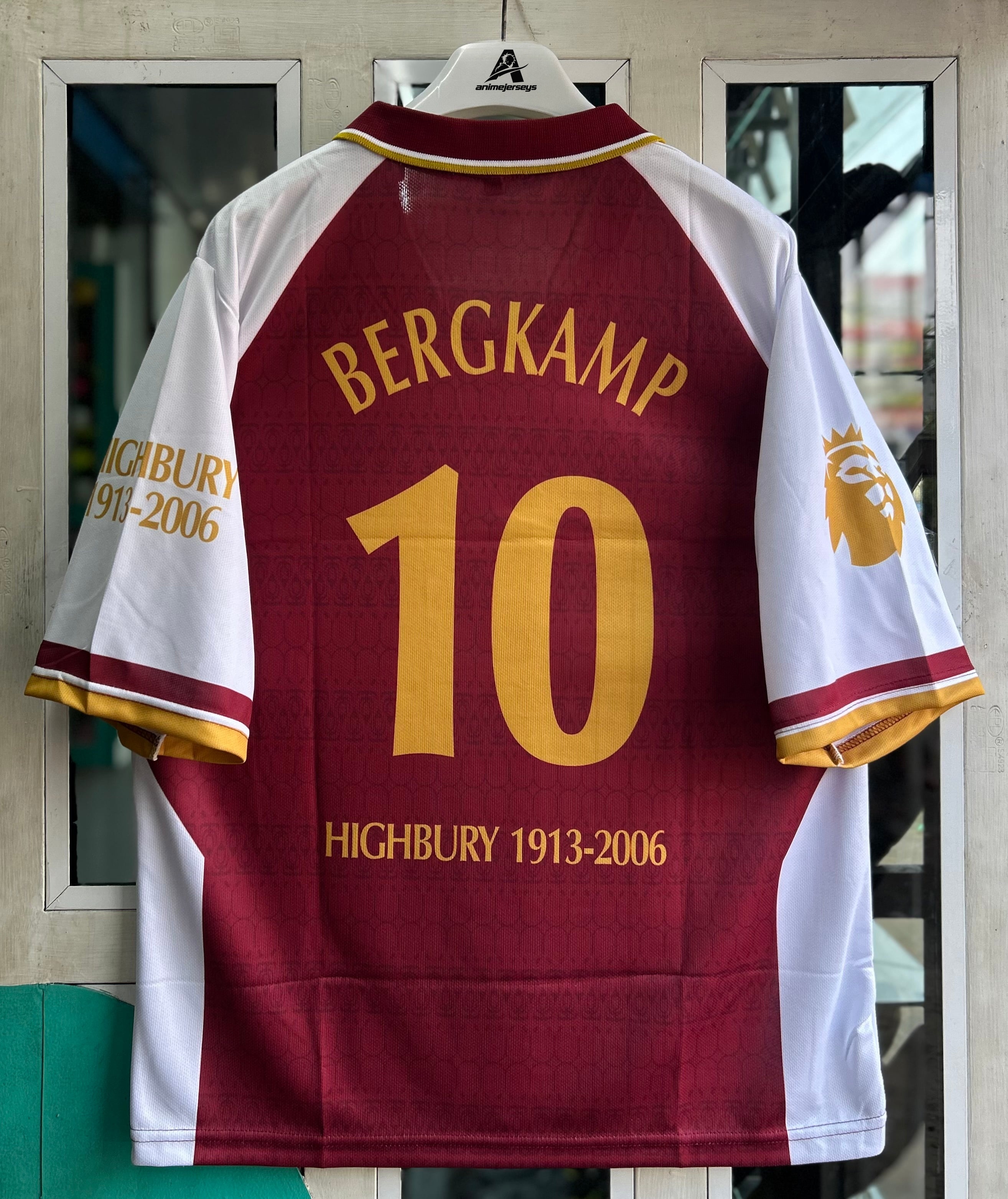 ARSENAL 2005-06 RETRO HOME JERSEY, FIVE SLEEVE  POLO SUBLIMATION