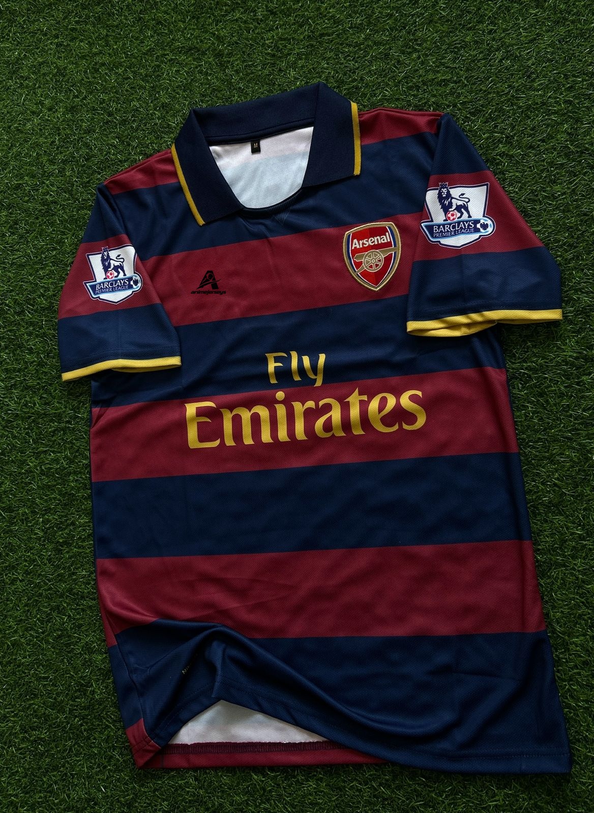 ARSENAL 2007-08 THIRD KIT, HALFSLEEVE POLO EMBROIDERY