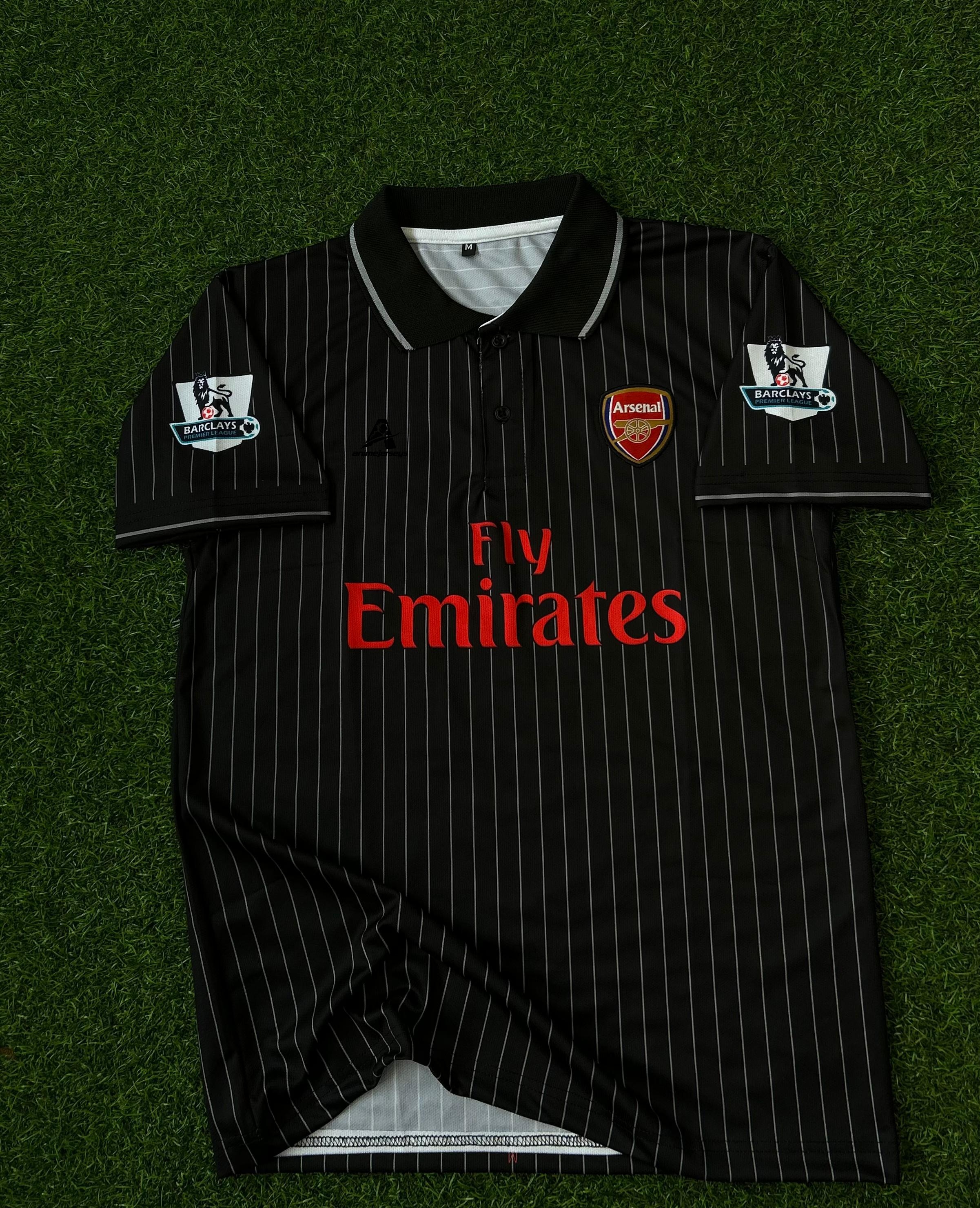ARSENAL 2009-10 AWAY KIT, HALFSLEEVE POLO EMBROIDERY
