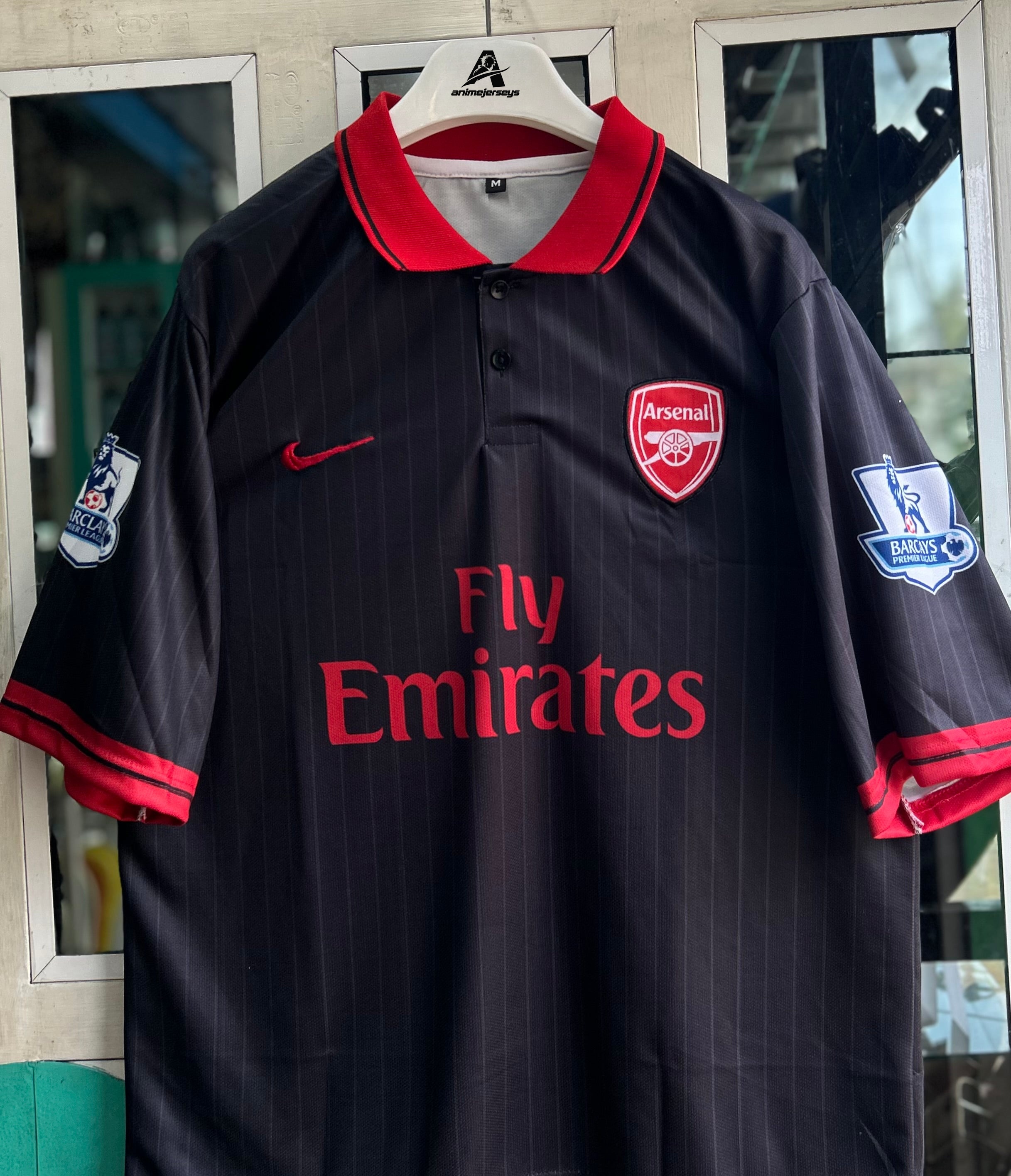 ARSENAL 2009-10 SPECIAL EDITION JERSEY, FIVE SLEEVE POLO EMBROIDERY