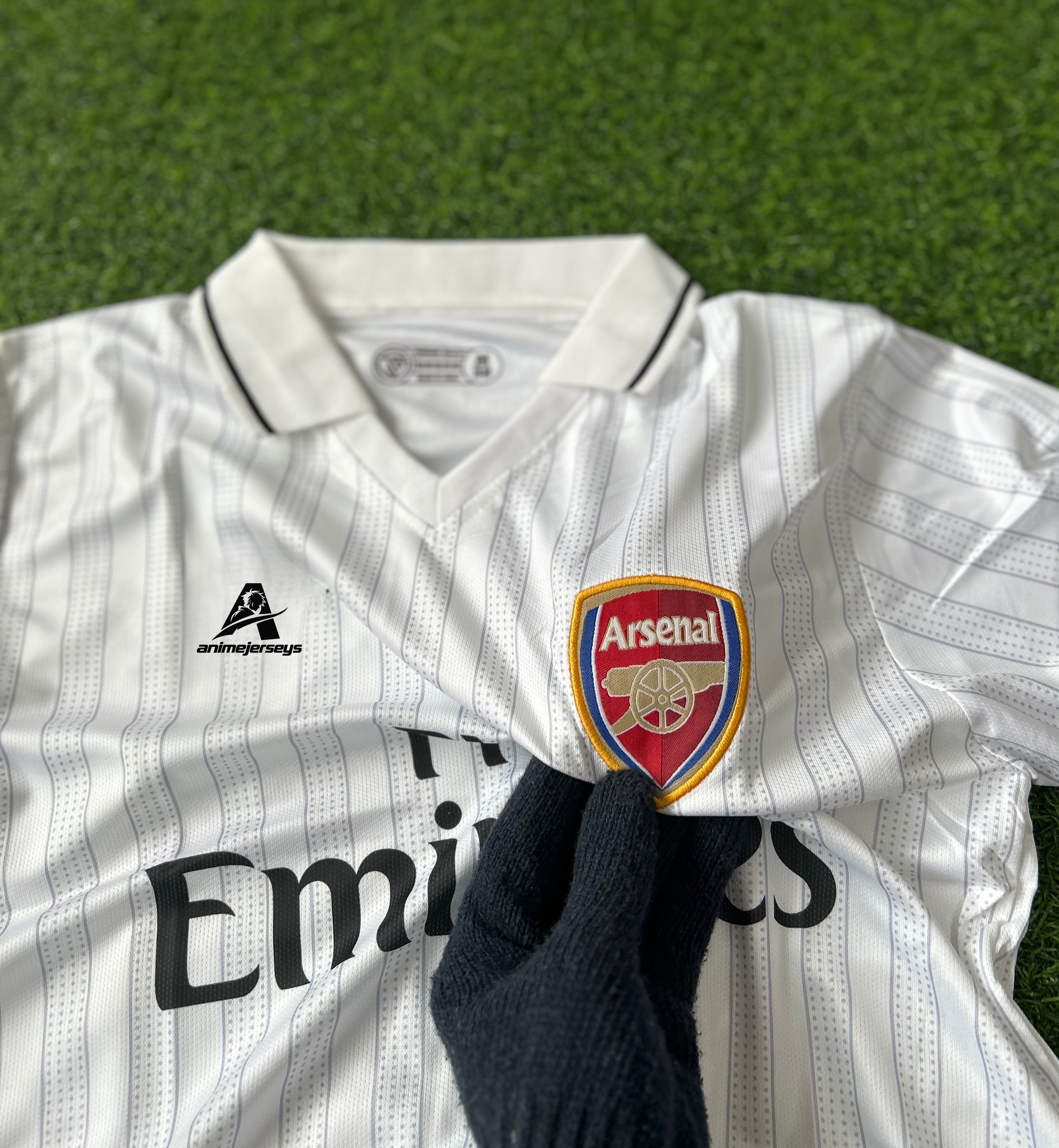 ARSENAL 2009-10 THIRD KIT , HALF SLEEVE POLO  EMBROIDERY