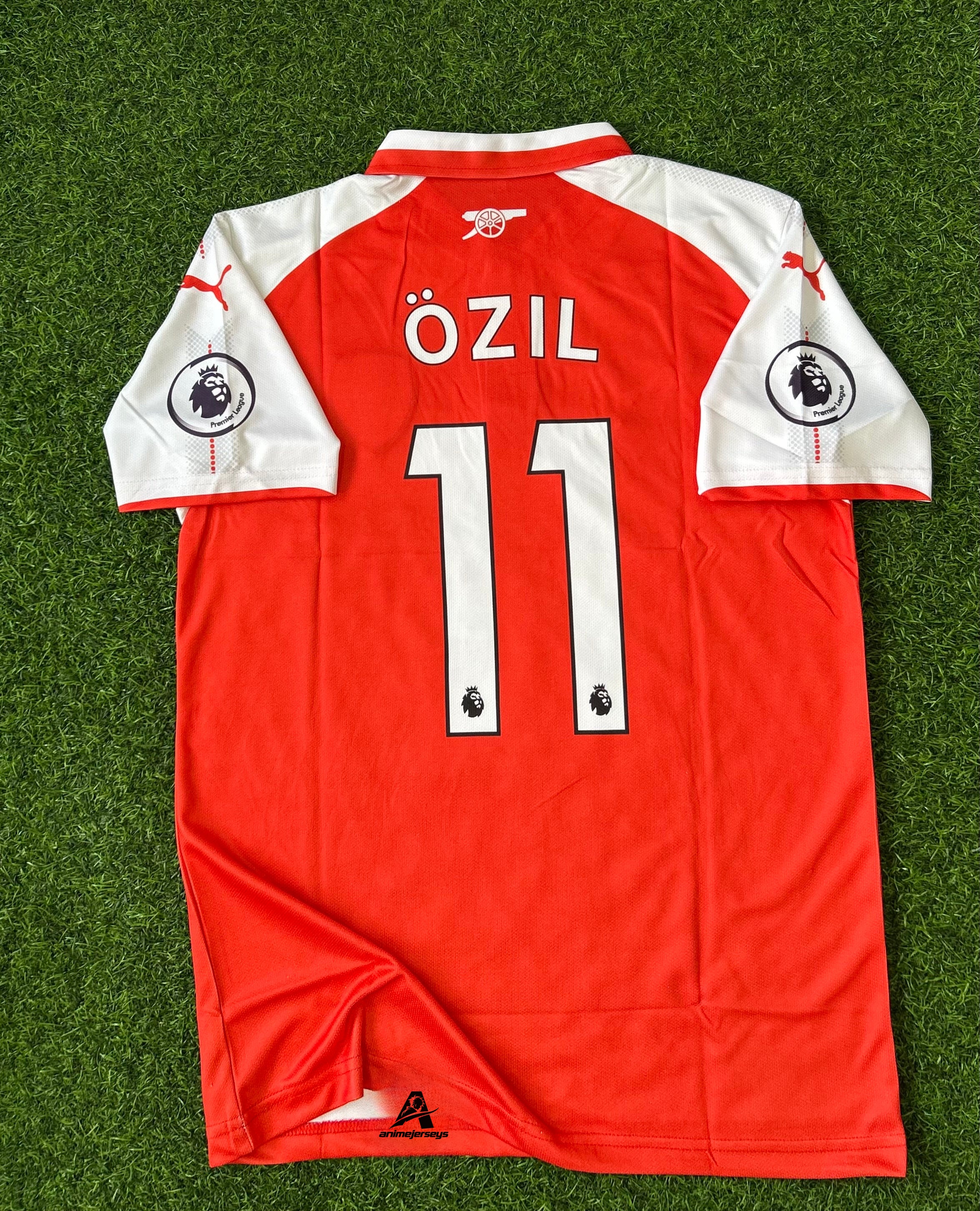 ARSENAL 2017-18 HOME JERSEY, HALF SLEEVE POLO  EMBROIDERY