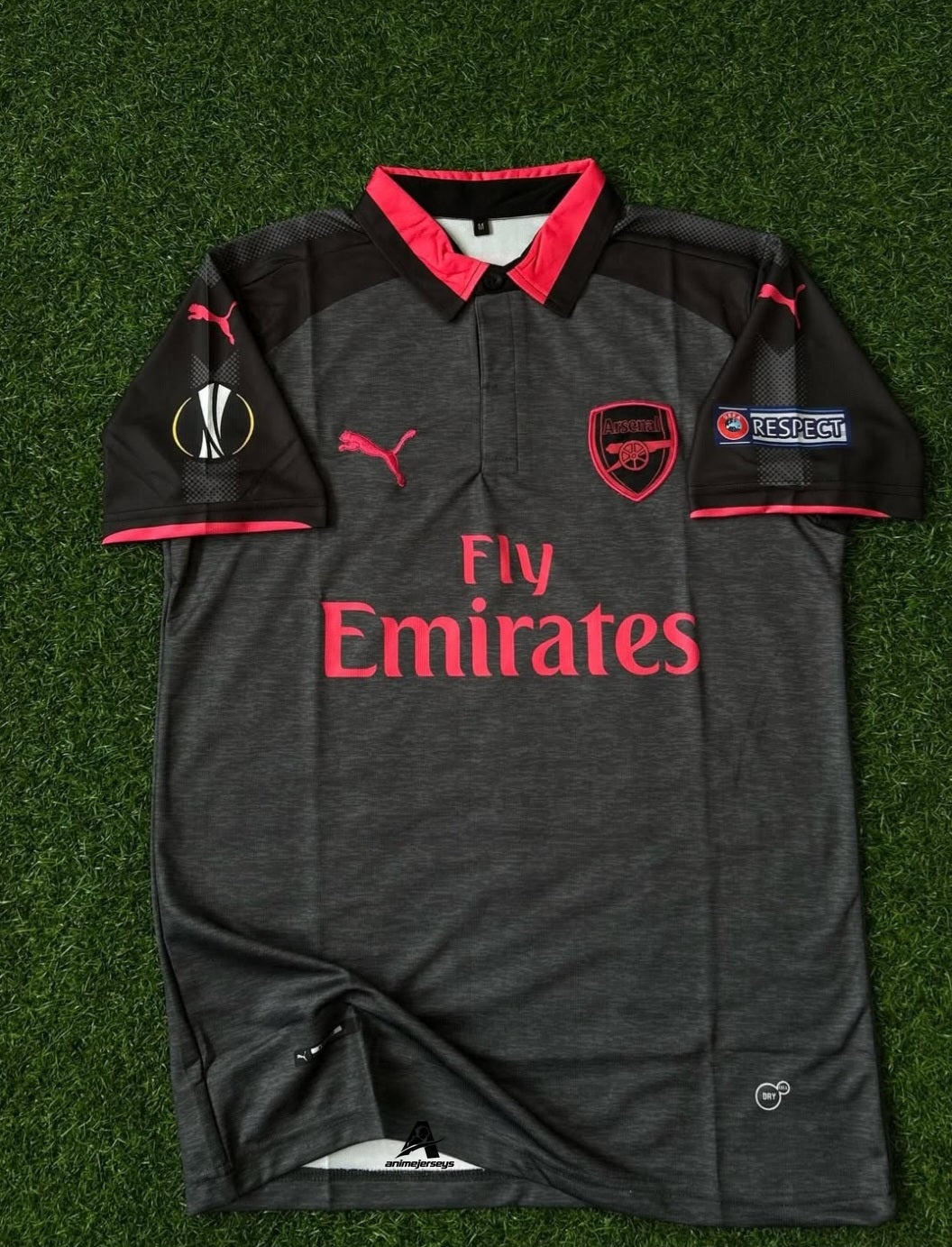 ARSENAL 2017-18 SEASON THIRD KIT, HALFSLEEVE POLO EMBROIDERY