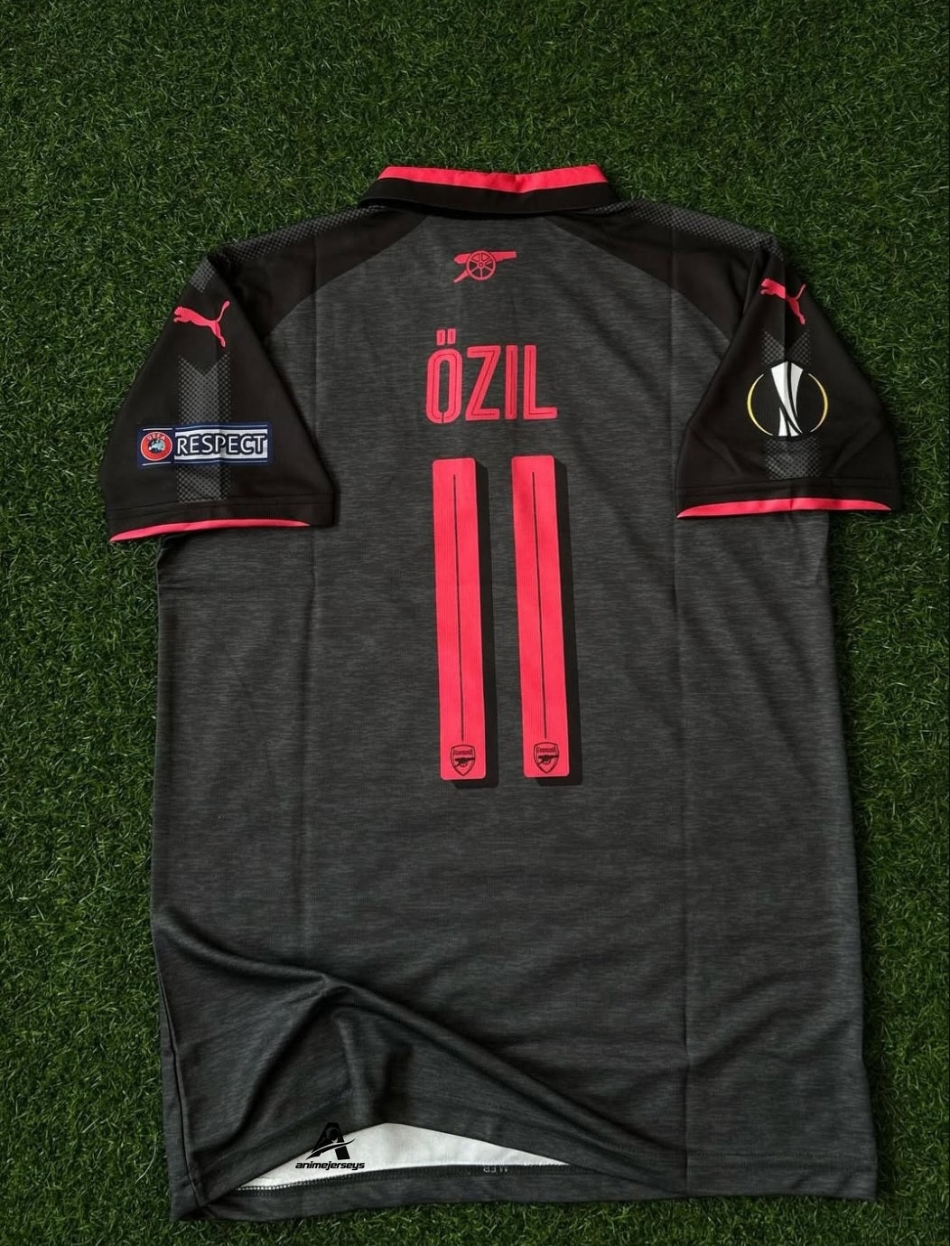 ARSENAL 2017-18 SEASON THIRD KIT, HALFSLEEVE POLO EMBROIDERY