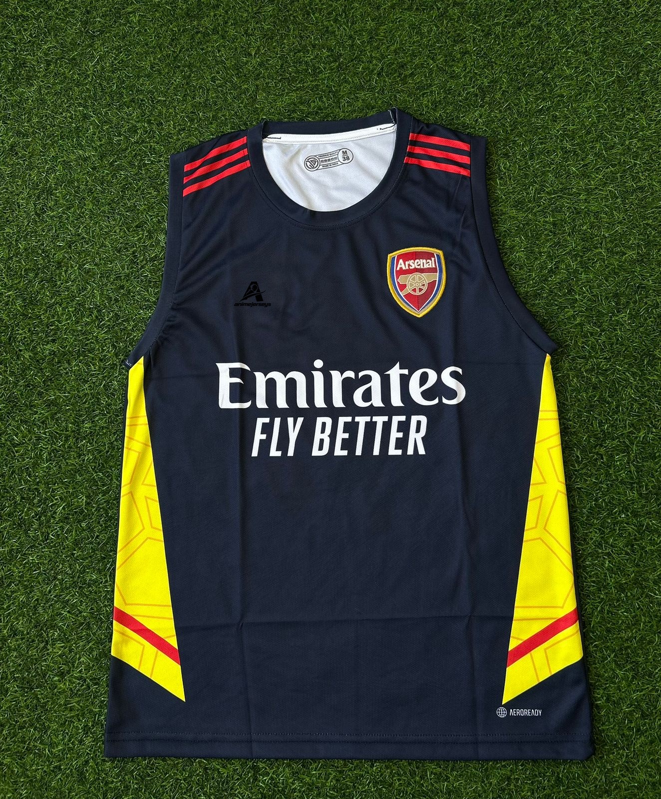 ARSENAL 2022-23 TRAINING KIT, SLEEVLESS EMBROIDERY