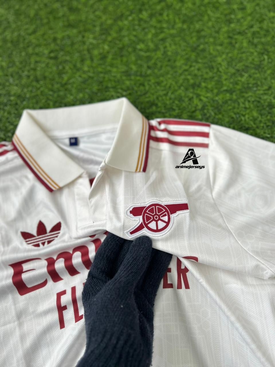 ARSENAL 2025-26 SEASON THIRD KIT.HALFSLEEVE POLO EMBROIDERY.