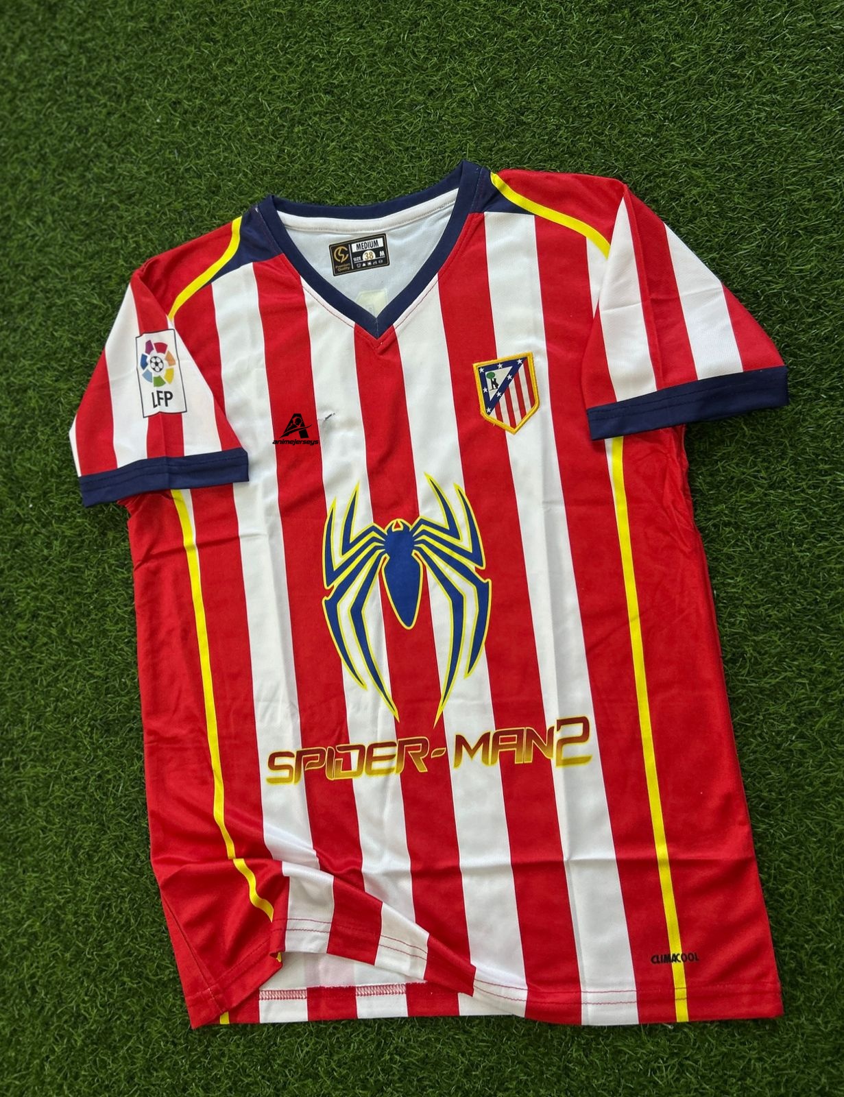 ATLETICO 2004-05 HOME KIT, HALFSLEEVE EMBROIDERY