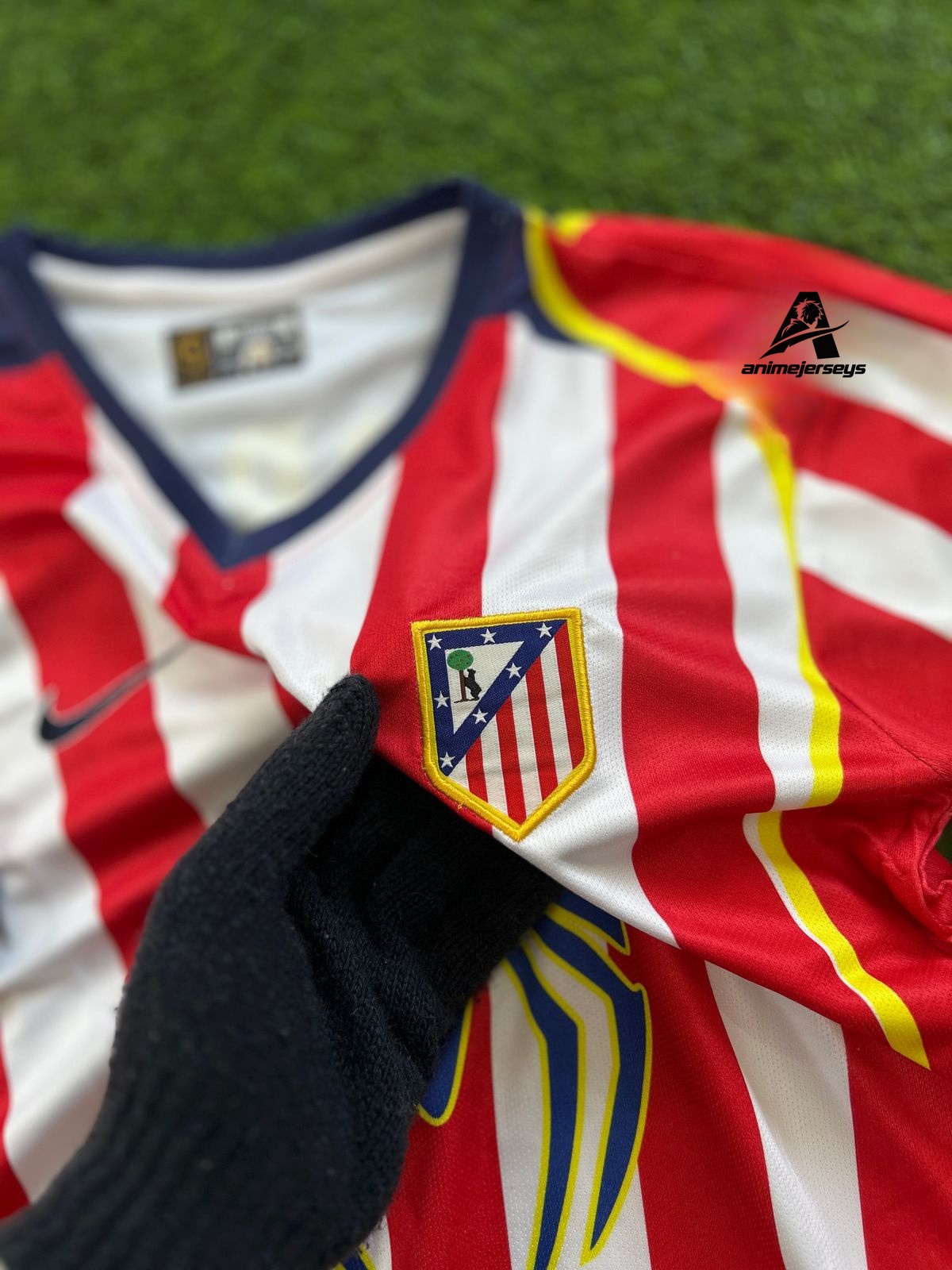 ATLETICO 2004-05 HOME KIT, HALFSLEEVE EMBROIDERY