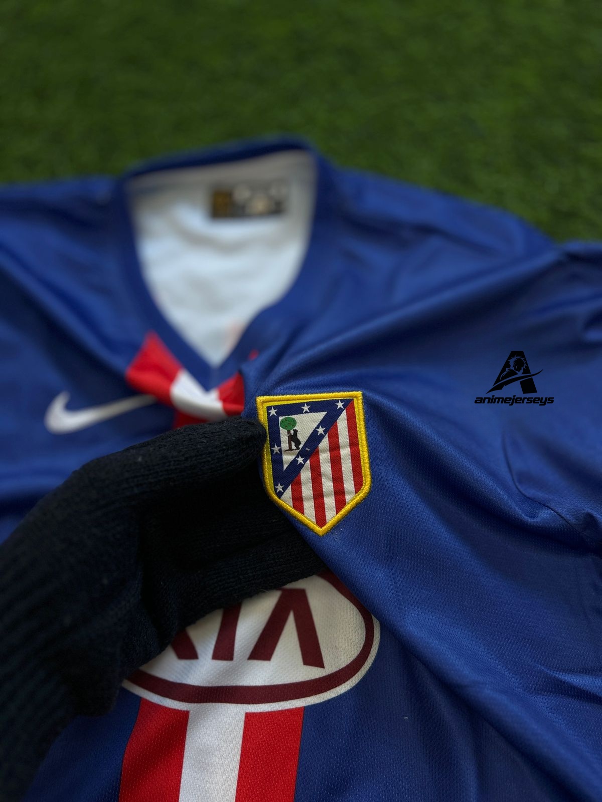 ATLETICO 2010-11 AWAY KIT, HALFSLEEVE EMBROIDERY