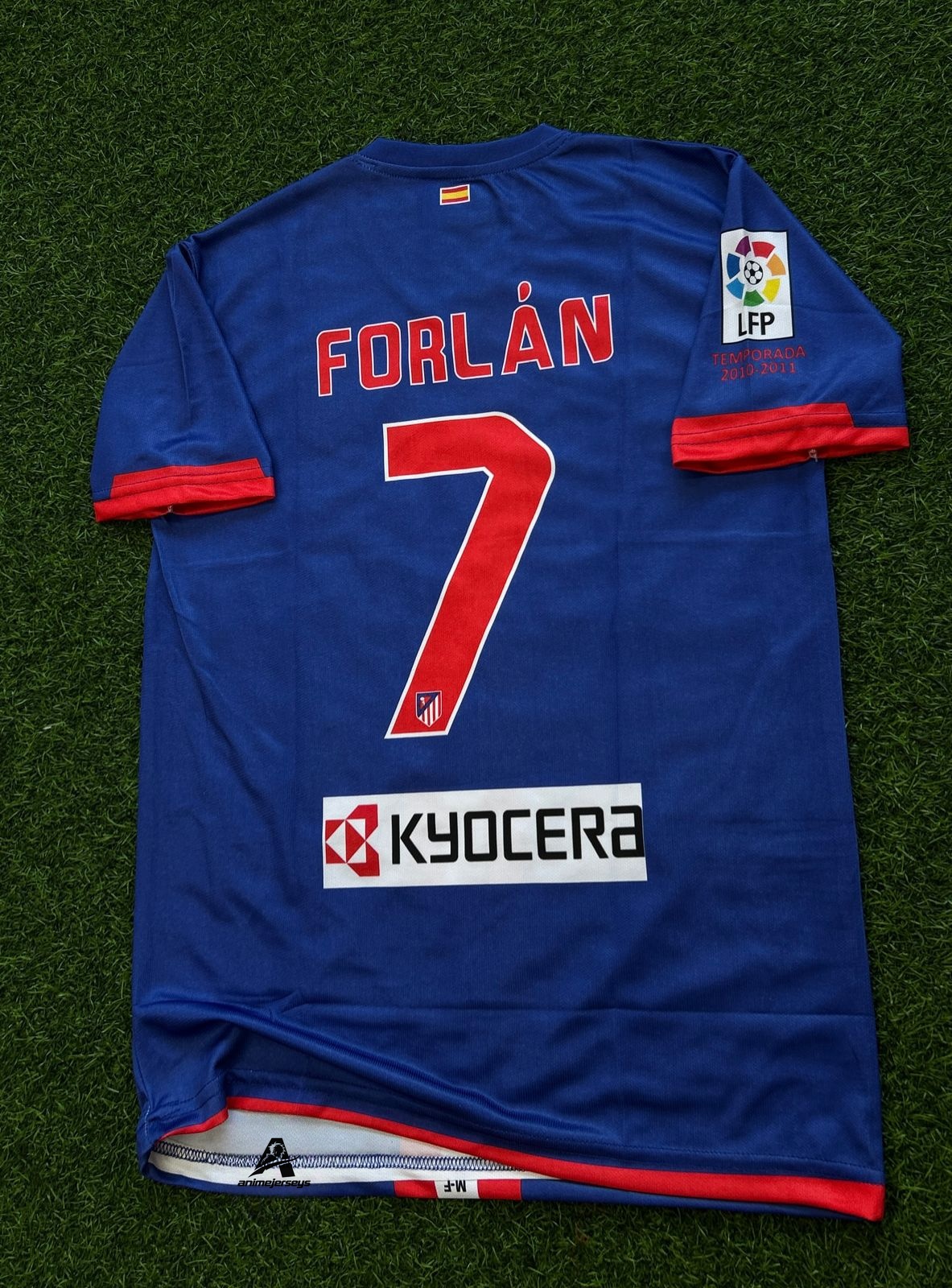 ATLETICO 2010-11 AWAY KIT, HALFSLEEVE EMBROIDERY