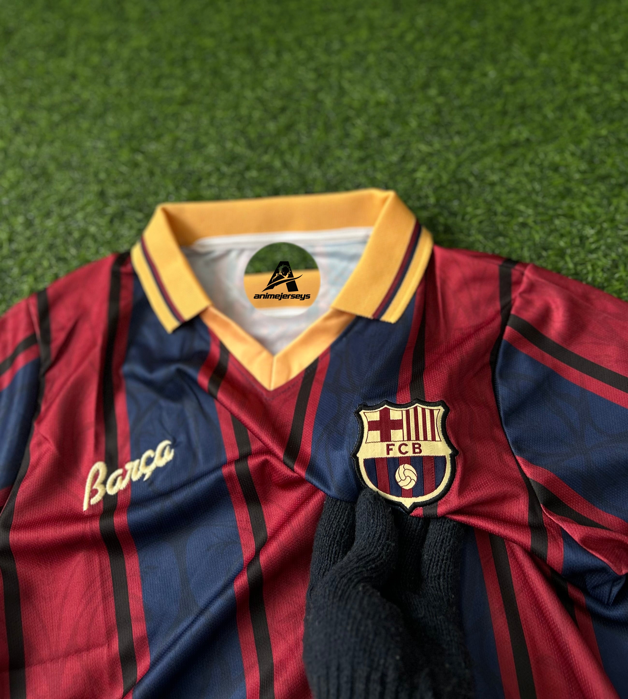BARCELONA 125TH ANNIVERSARY SPECIAL EDITION RETRO POLO JERSEY, HALF SLEEVE EMBROIDERY