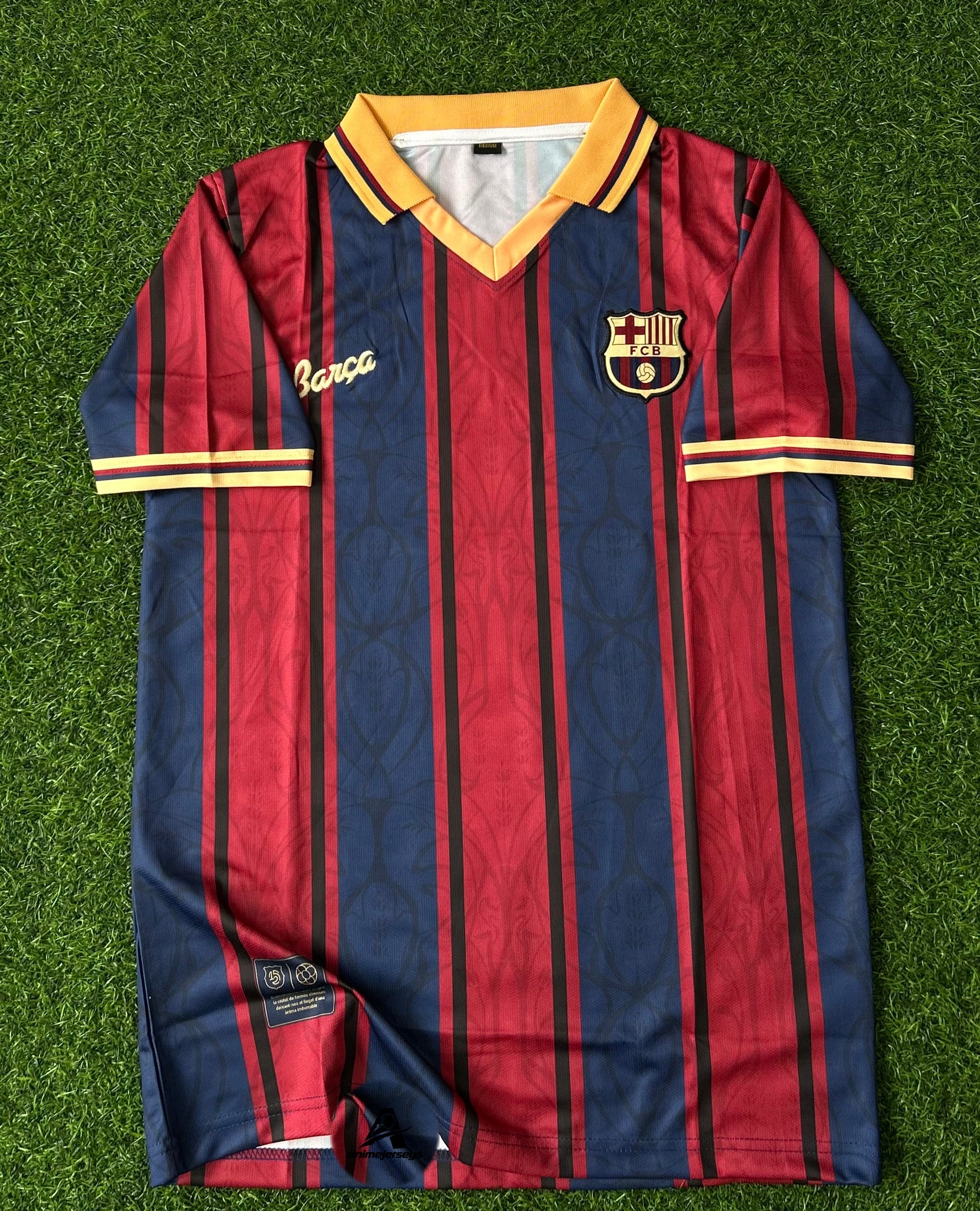 BARCELONA 125TH ANNIVERSARY SPECIAL EDITION RETRO POLO JERSEY, HALF SLEEVE EMBROIDERY