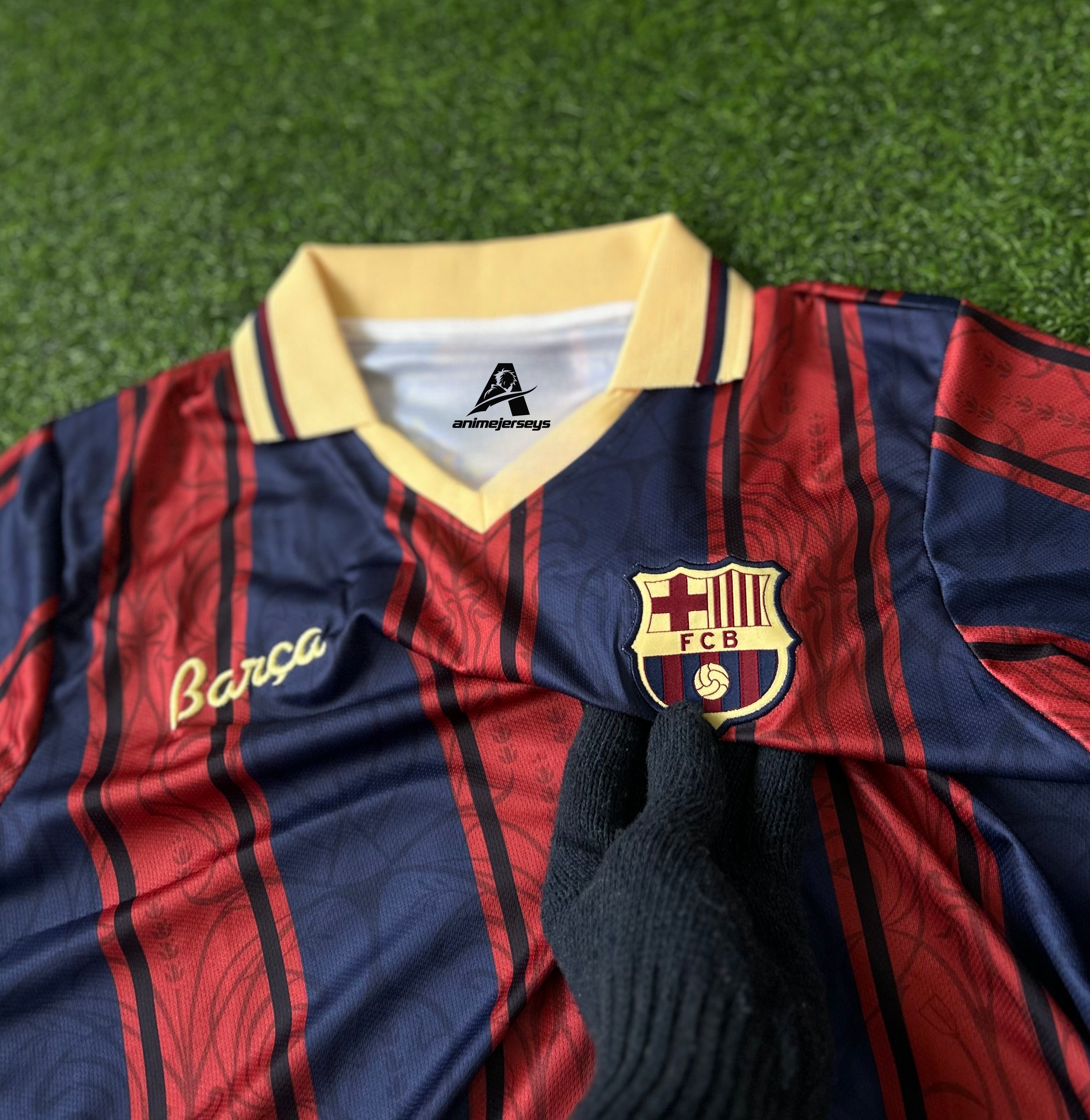 BARCELONA 125TH ANNIVERSARY SPECIAL EDITION RETRO POLO JERSEY, HALF SLEEVE EMBROIDERY