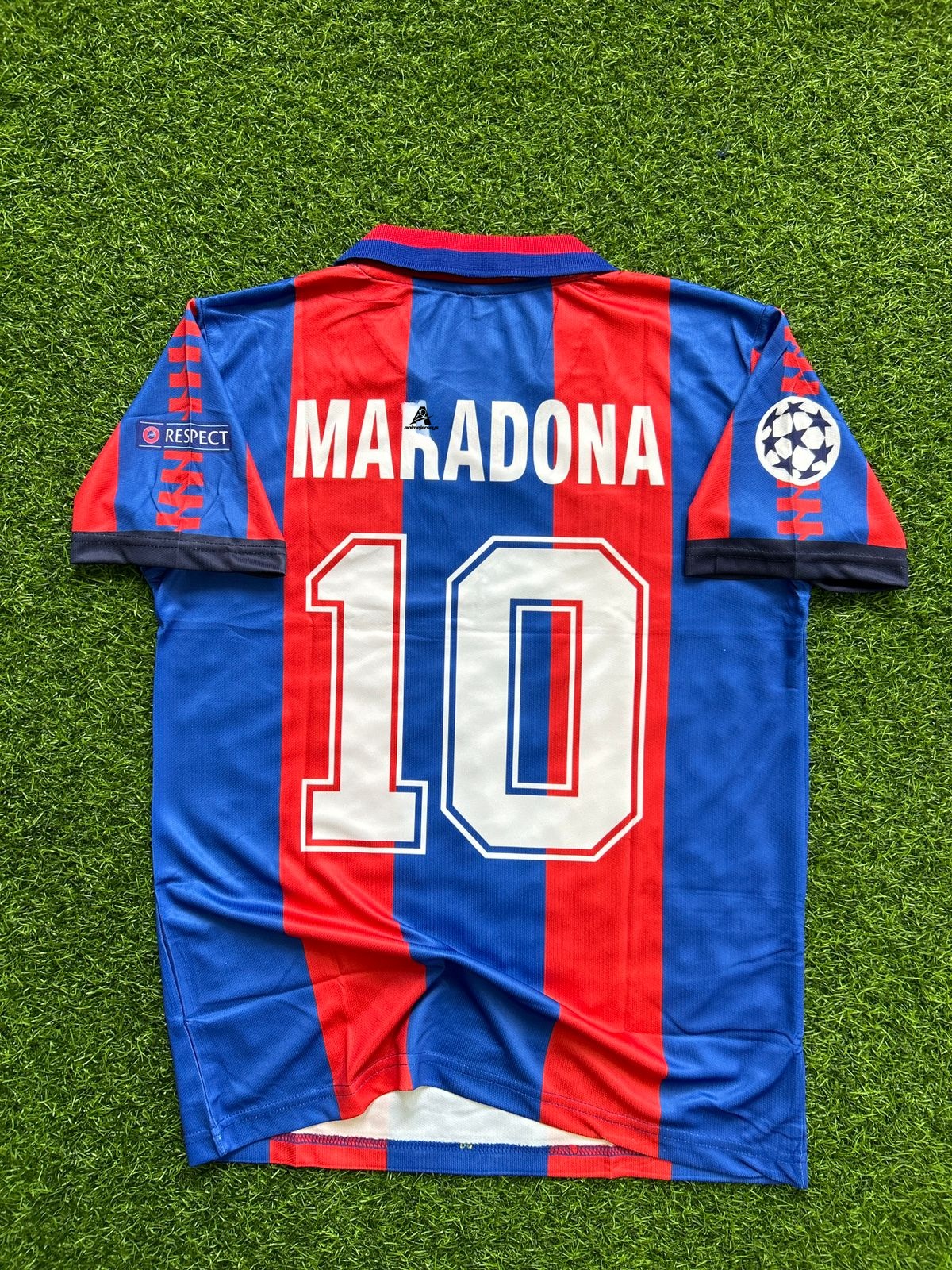 BARCELONA 1991-92 HOME KIT, HALFSLEEVE POLO EMBROIDERY